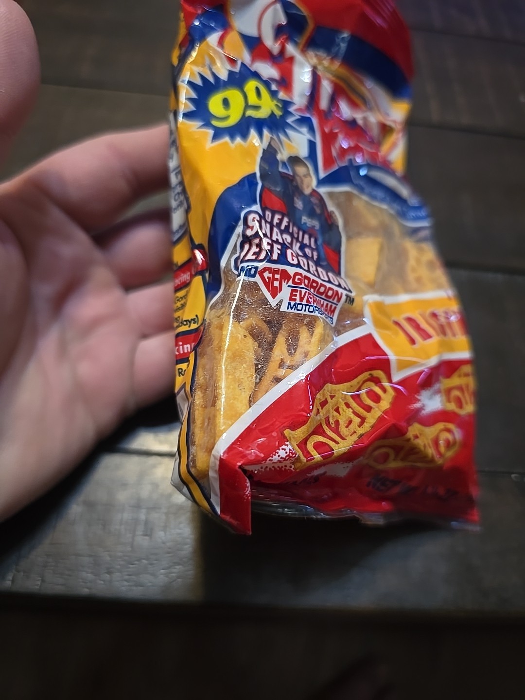 2 NEW! Bags Fritos Racerz, Car Shaped Corn Snacks, Jeff Gordon 4 3/4 Oz Each Bag