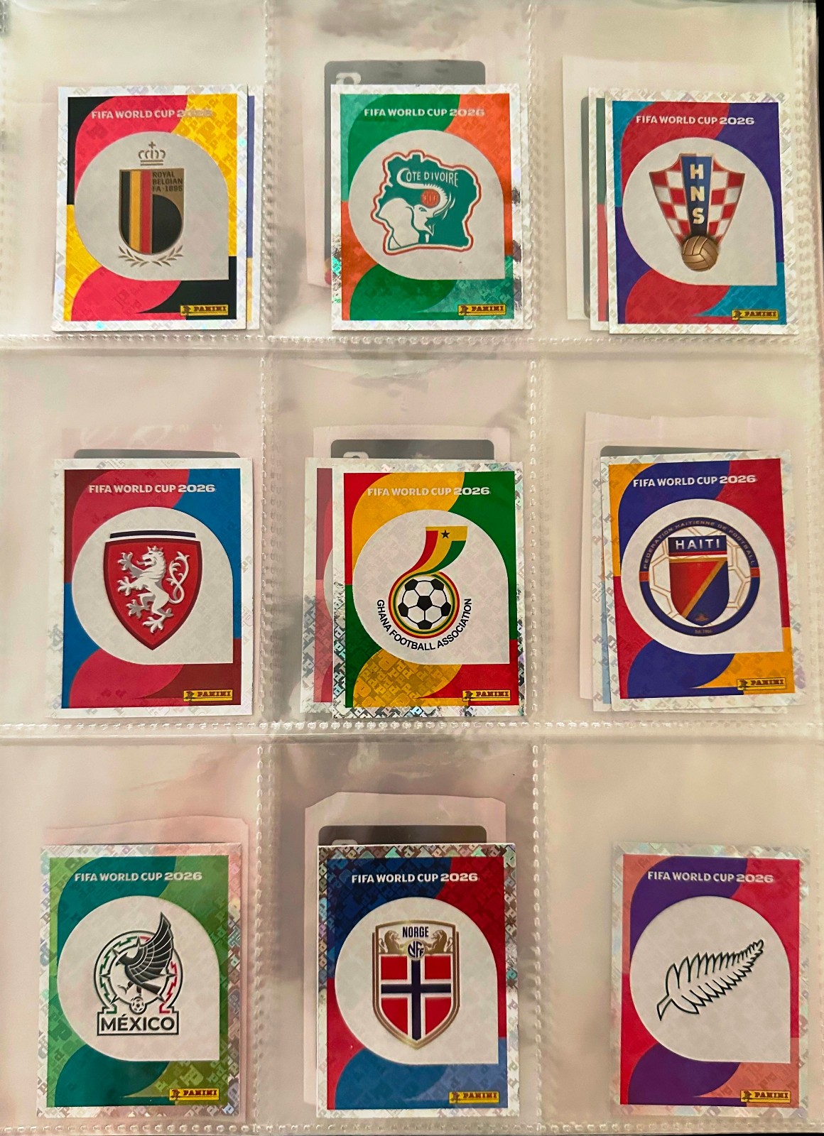 Panini World Cup 2026 Stickers (Team Logos)