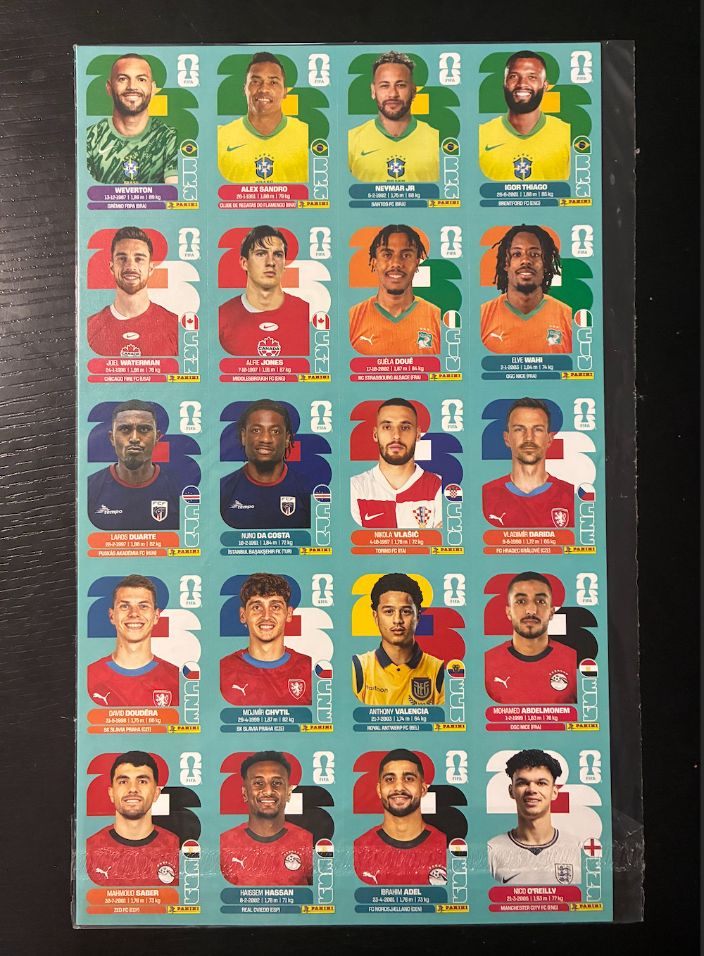 Panini FIFA World Cup 2026 LATAM VERSION – Update Set / 120 New St