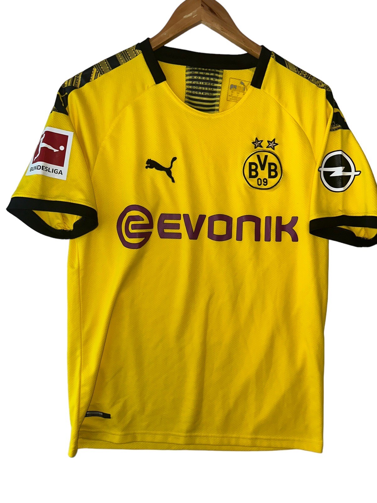 Puma Dortmund Erling Haaland #17 Home Yellow Jersey Size Small