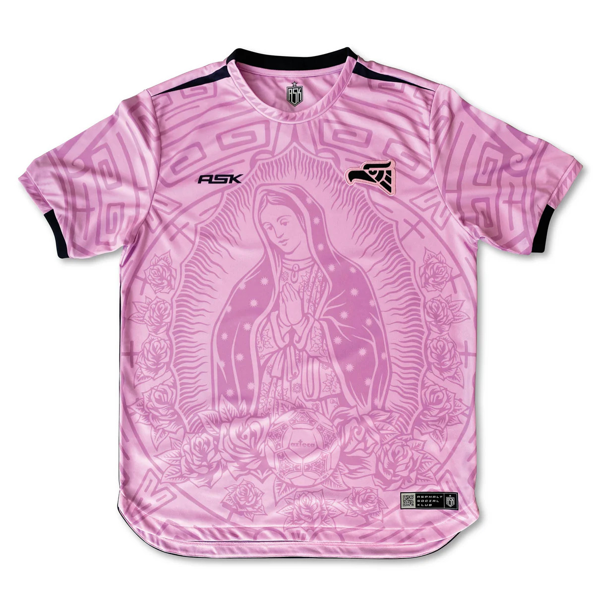 MEXICO GUADALUPE COPA soccer jersey, pink mexicana futbol top