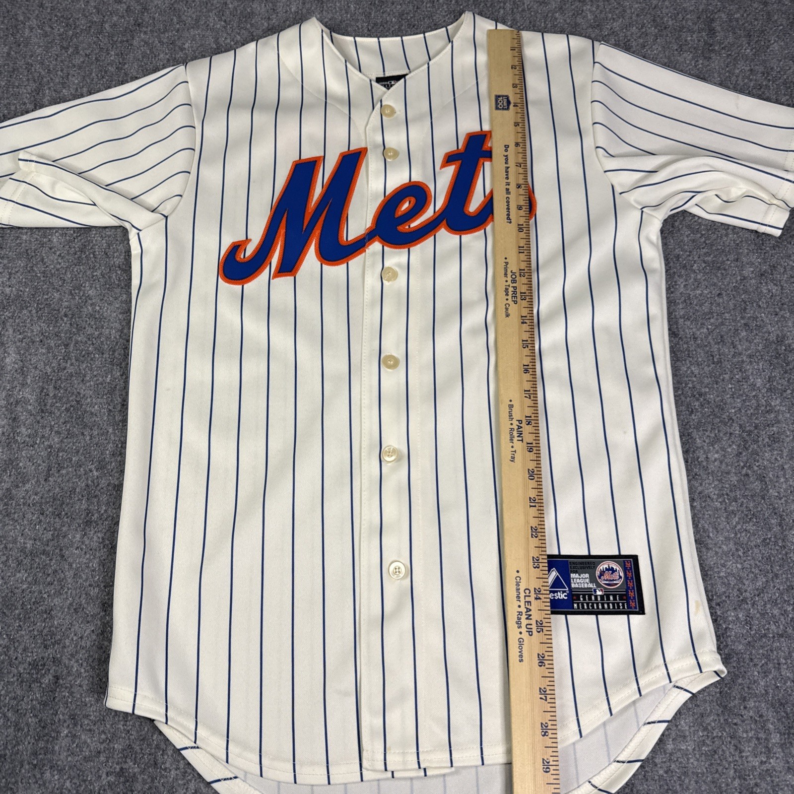 New York Mets Majestic David Wright #5 Mens Jersey Pinstripes