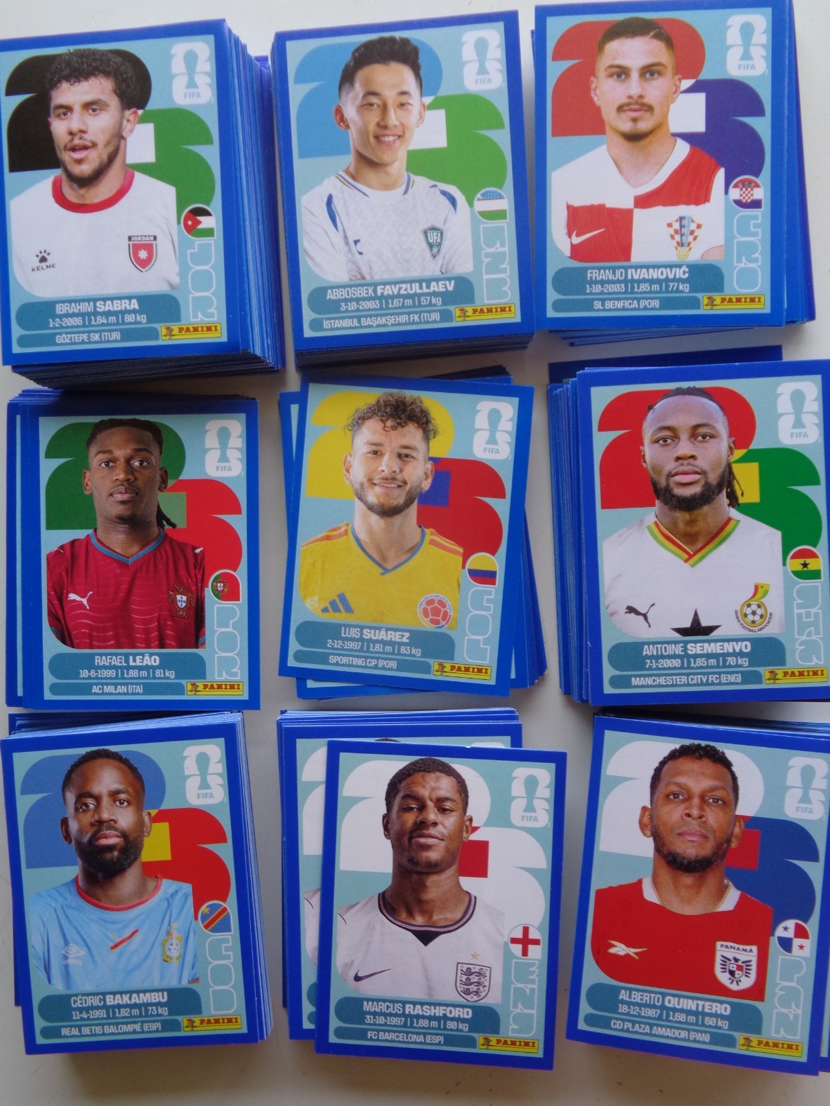 BLUE BORDER 2026 PANINI WORLD CUP Stickers SINGLES – PICK & COMPLETE SET C