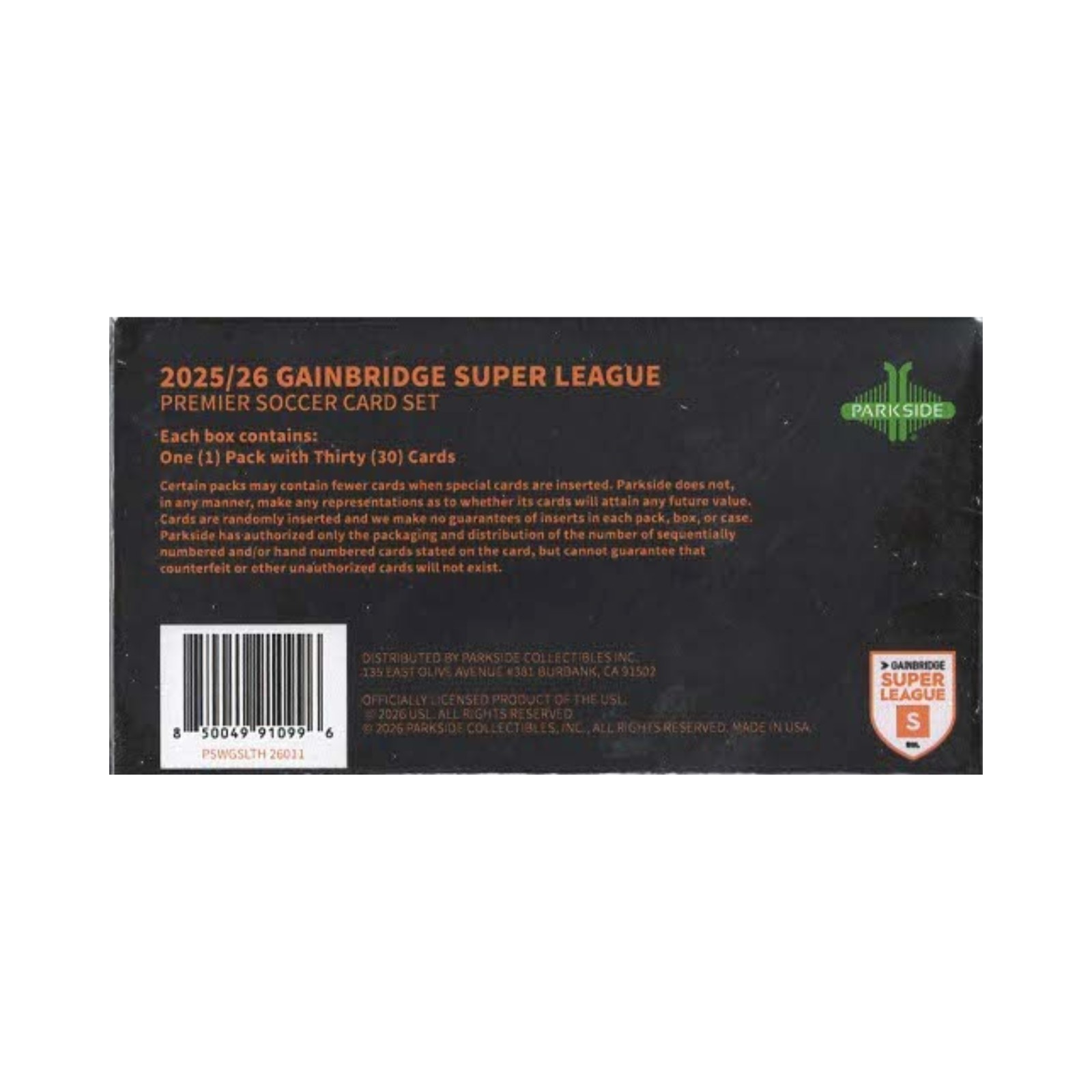 2026 Parkside Gainbridge Super League 30Ct. Box | Sealed | Volume Discounts