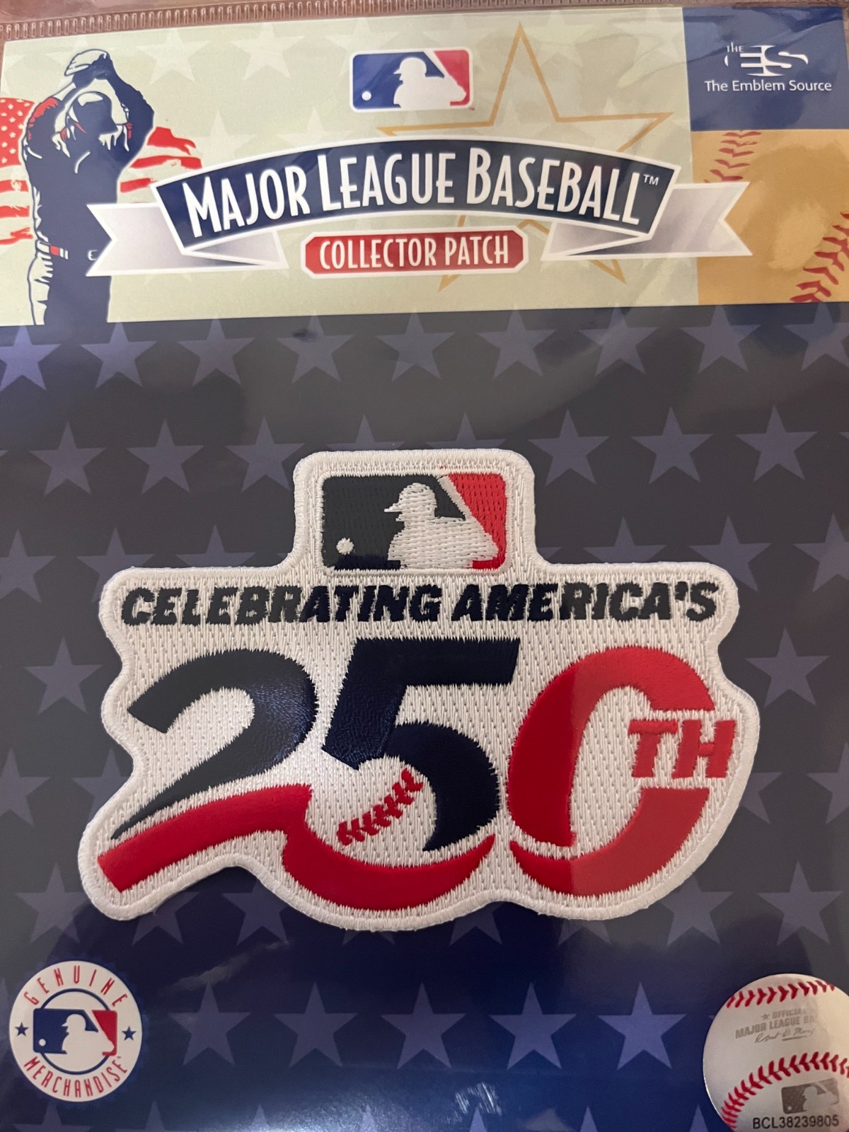 2026 250TH CELEBRATING AMERICA’S ANNIVERSARY PLAYER JERSEY PATCH MLB OFFICIAL