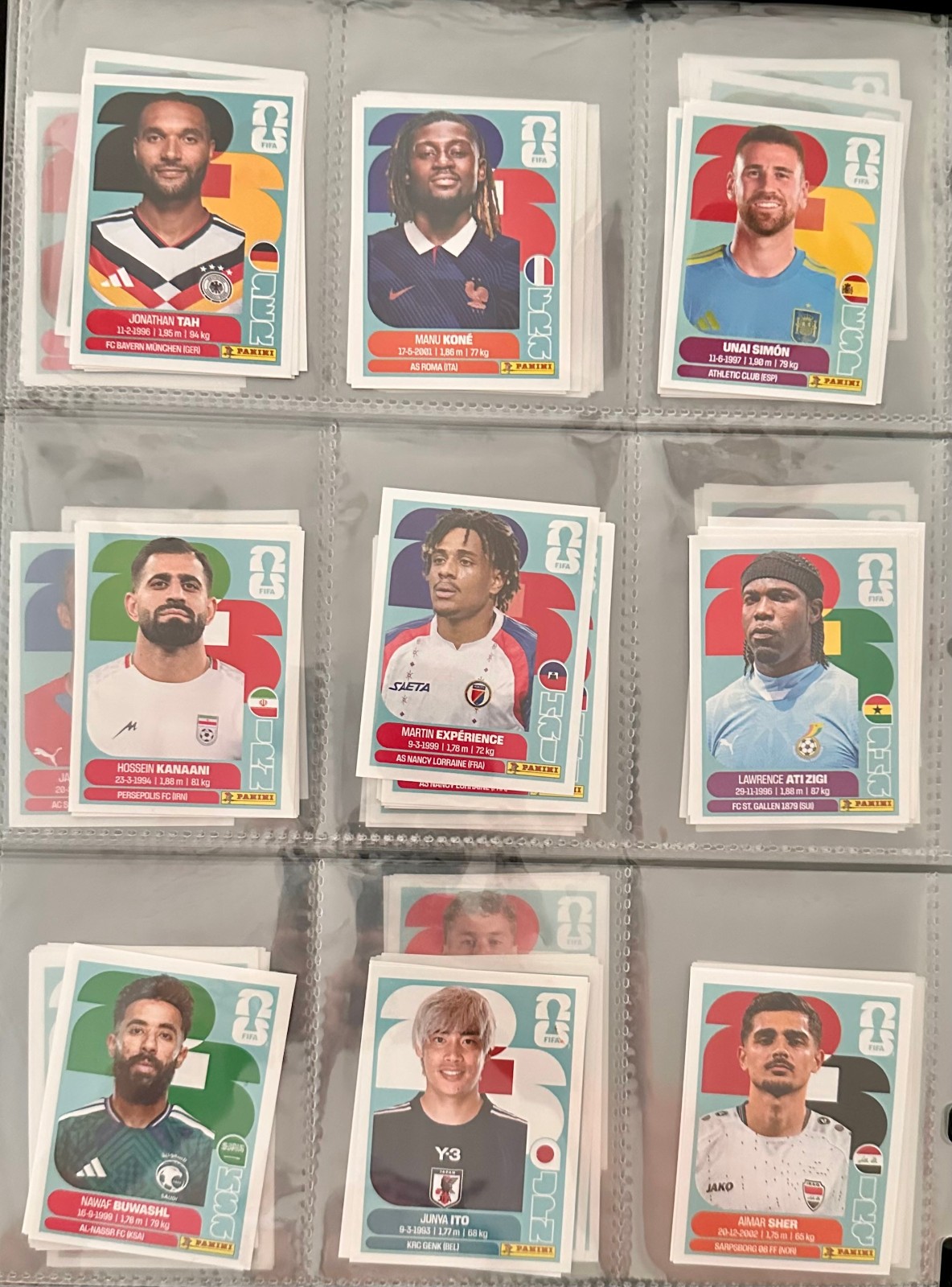 Panini World Cup 2026 Stickers (White Parallels)