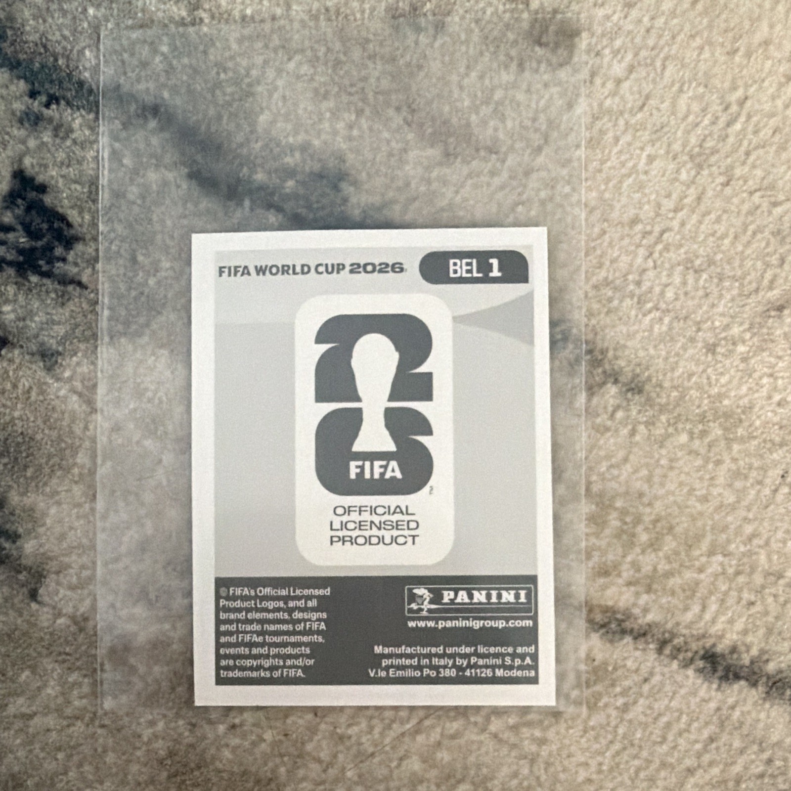 Panini FIFA World Cup 2026 Belgium Team Crest/Logo Sticker BEL 1
