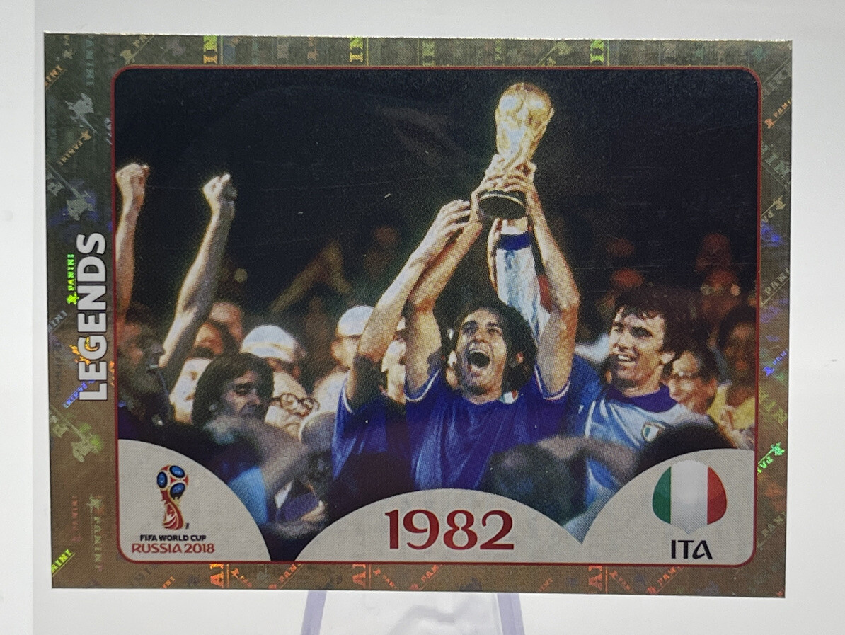 2018 Fifa World Cup Russia Album Sticker Legends Italy 1982 #662 Pink Back ⚽️