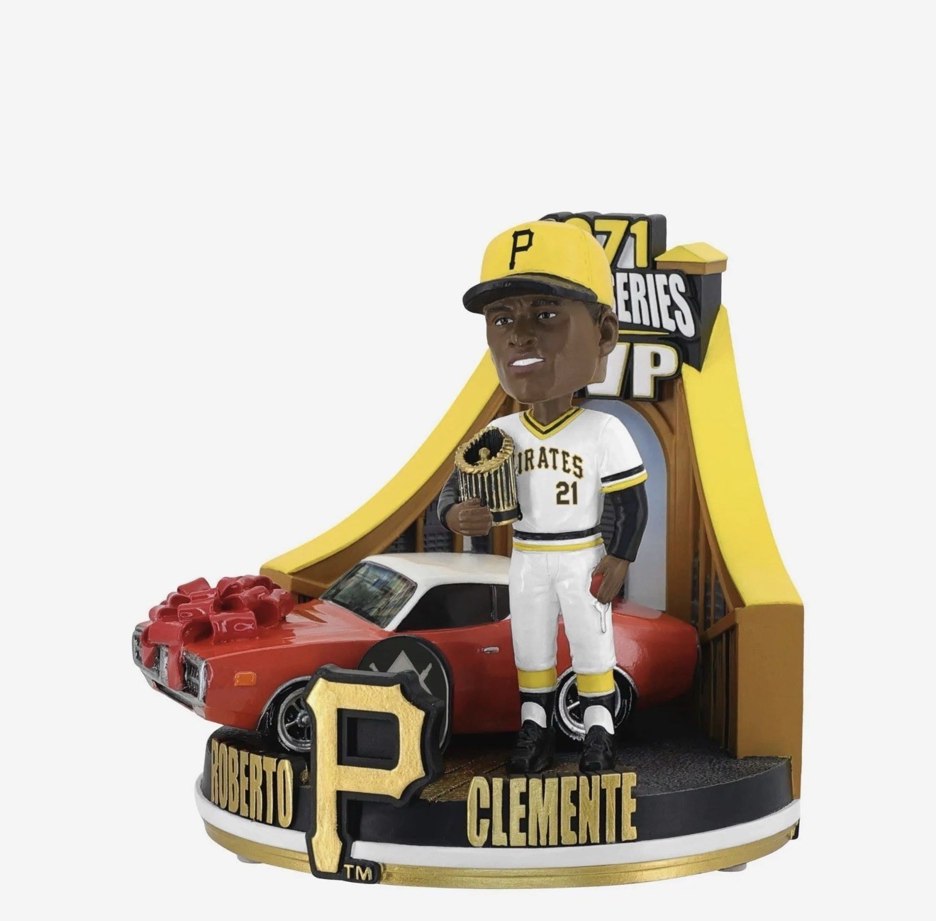 Roberto Clemente Pittsburgh Pirates 1971 World Series MVP Bobblehead FOCO NEW 5”