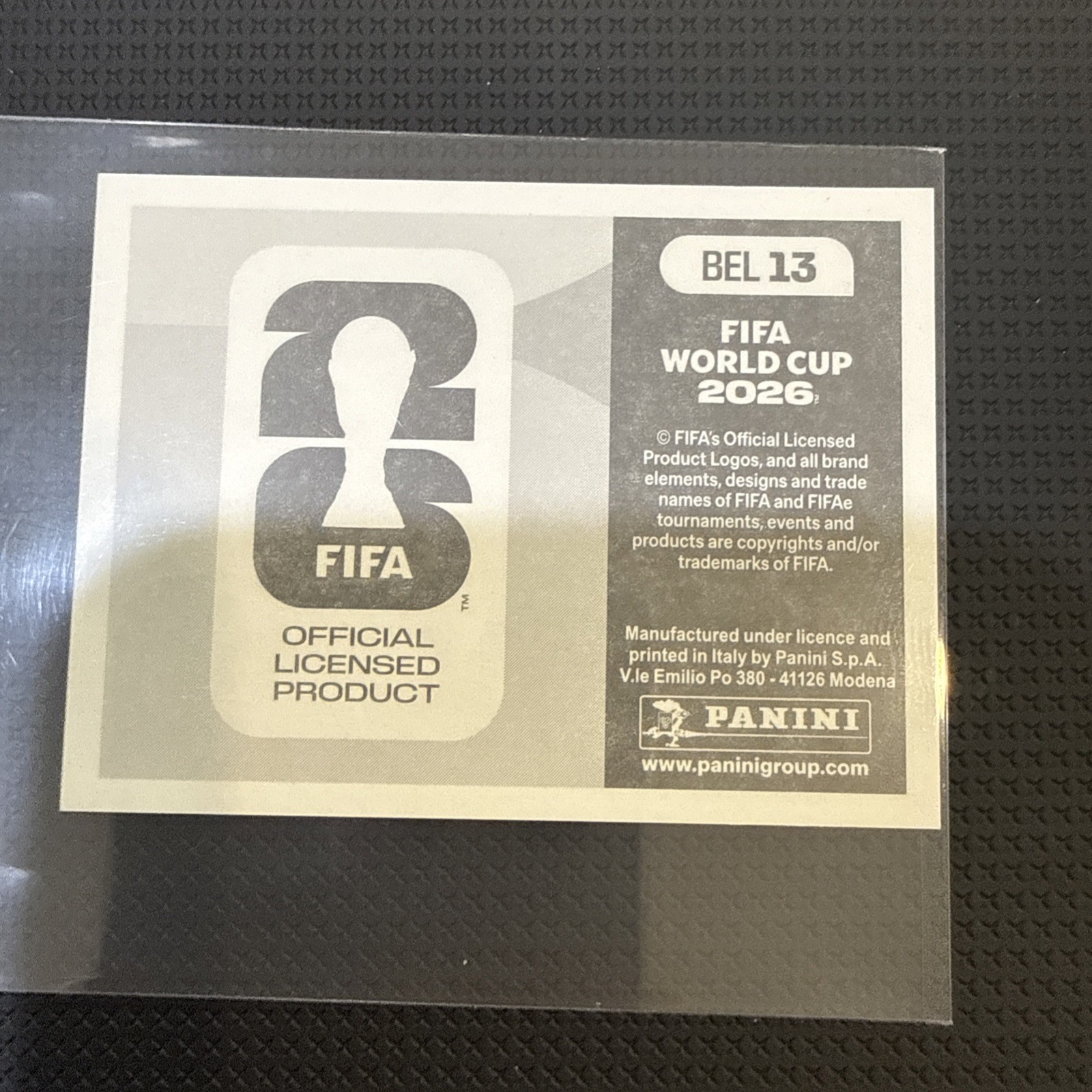 Team Photo 2022 Panini FIFA World Cup: Qatar #BEL1 Belgium boxa