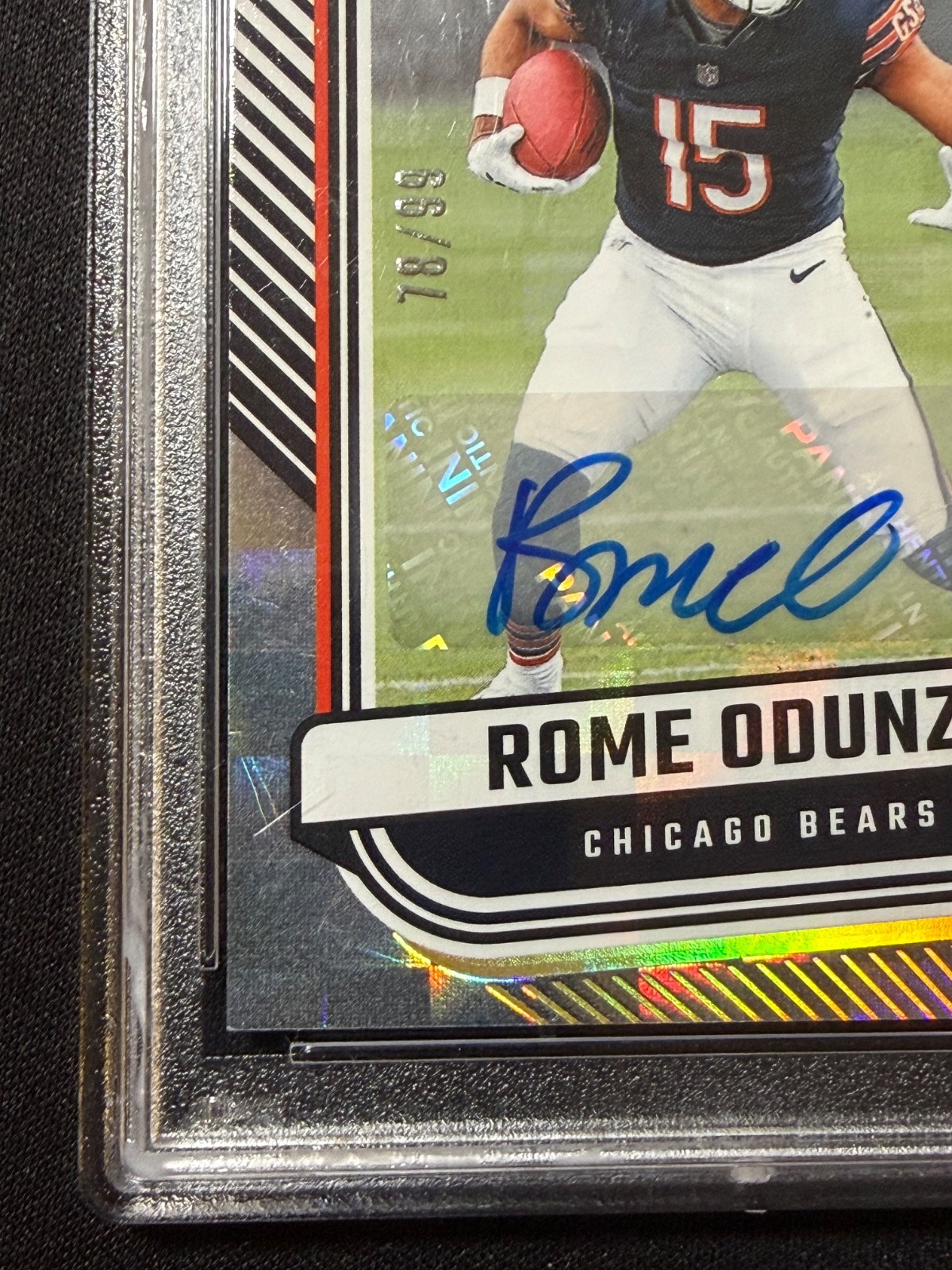 2024 Donruss The Rookies Auto /99 ROME ODUNZE #TR-3 RC Chicago Bears PSA 9