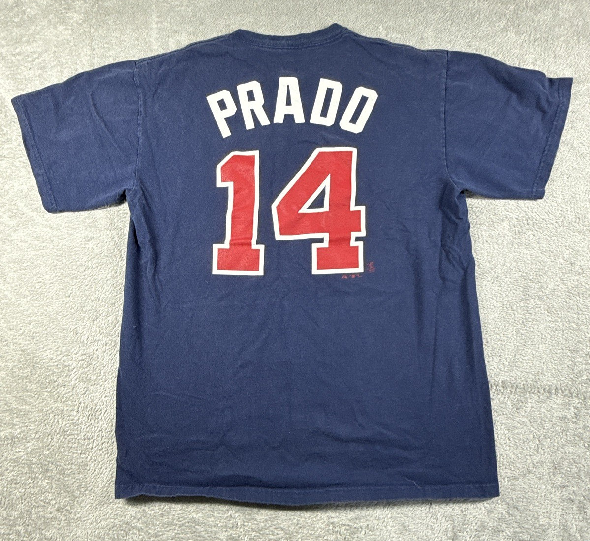 Majestic Unisex Adult Atlanta Braves Martin Prado #14 T-Shirt Navy M