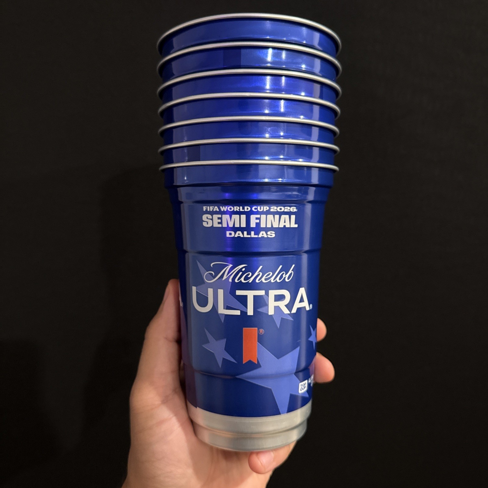 DALLAS ⭐️ Semi Finals FIFA World Cup 2026 Michelob Ultra 1 Aluminum Cup RARE