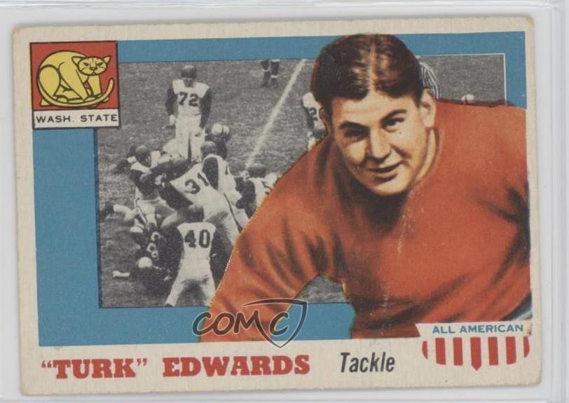 1955 Topps All American Turk Edwards #36 HOF m5x