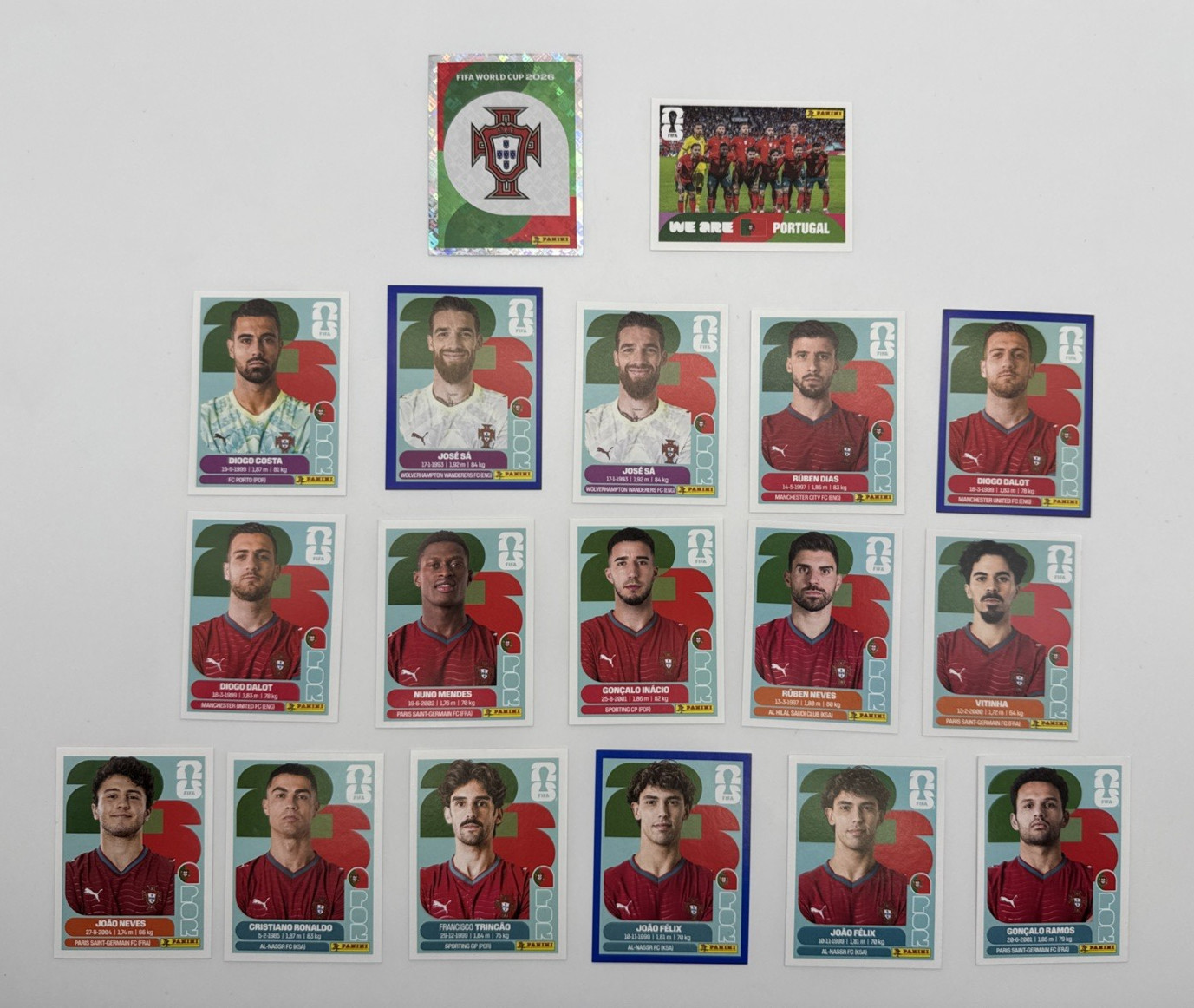 2026 Panini FIFA World Cup Portugal Stickers You Pick Team Logo Photo Players NM