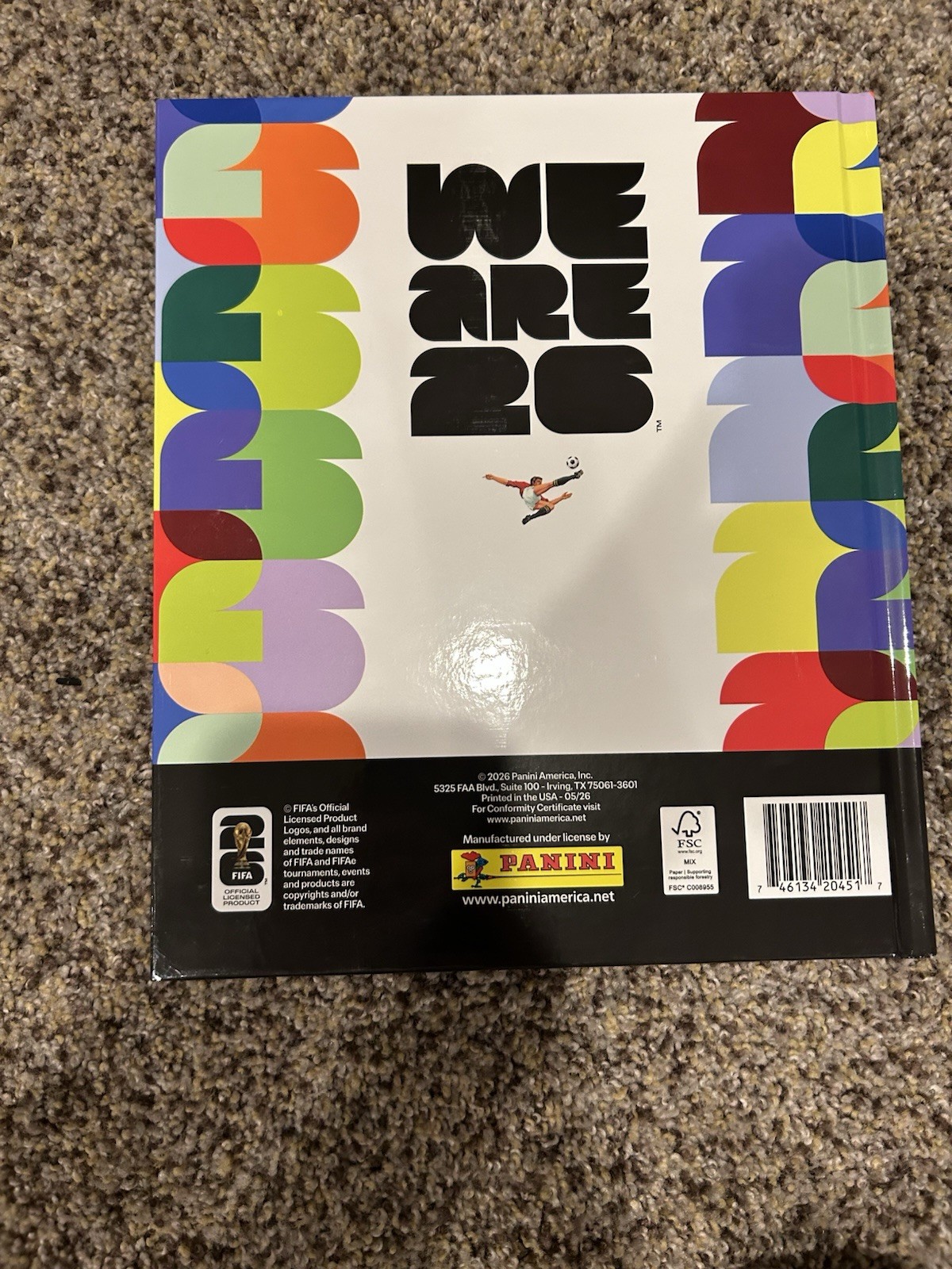 Panini FIFA World Cup Sticker Album 2026 Hardcover New Unopened