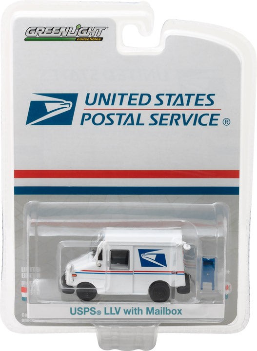 Greenlight 1:64 United States Postal Service USPS LVV with Mailbox