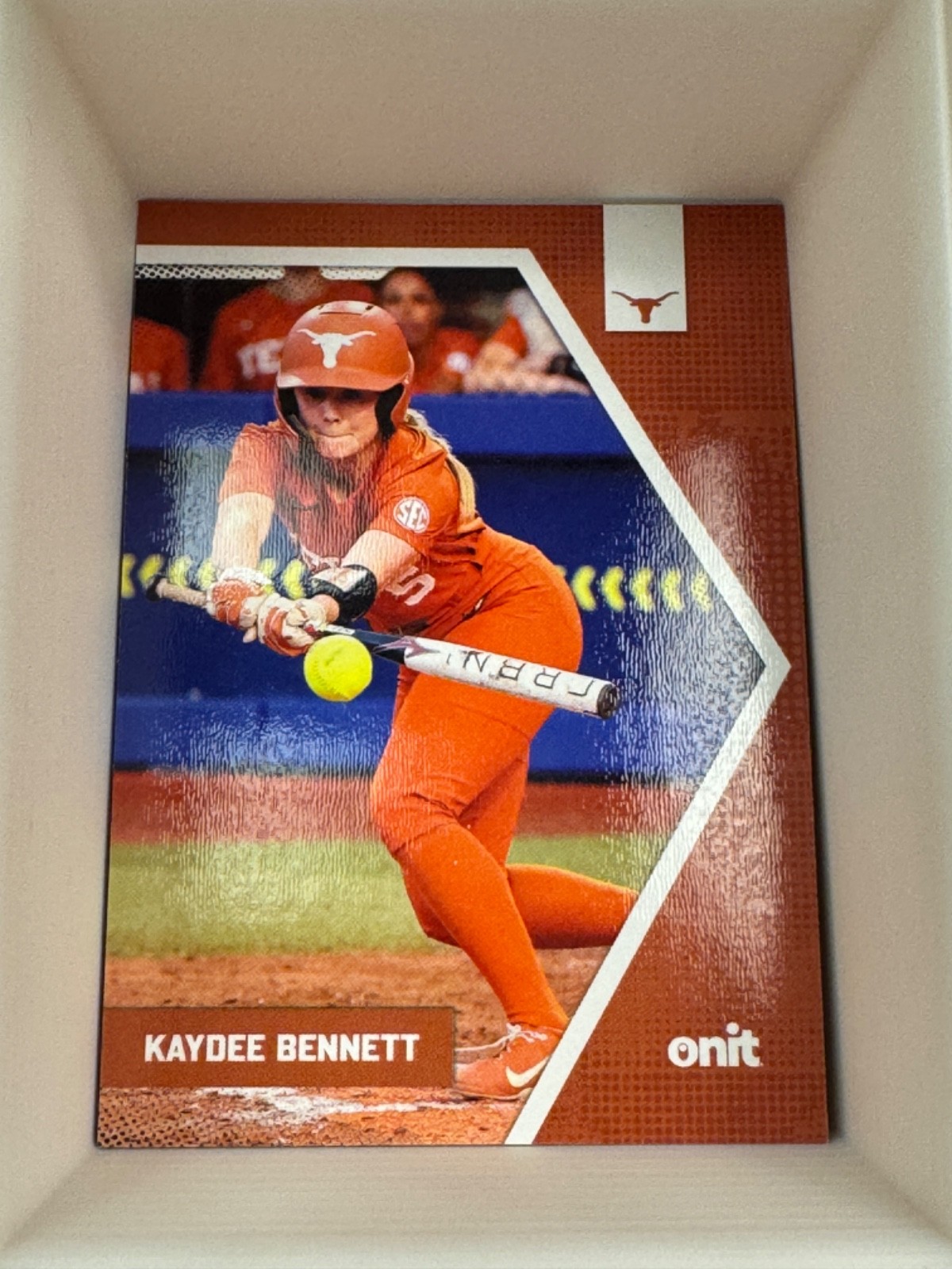 2026 Texas Longhorns Softball Onit Trading Card Base, Photo Variation & Insert