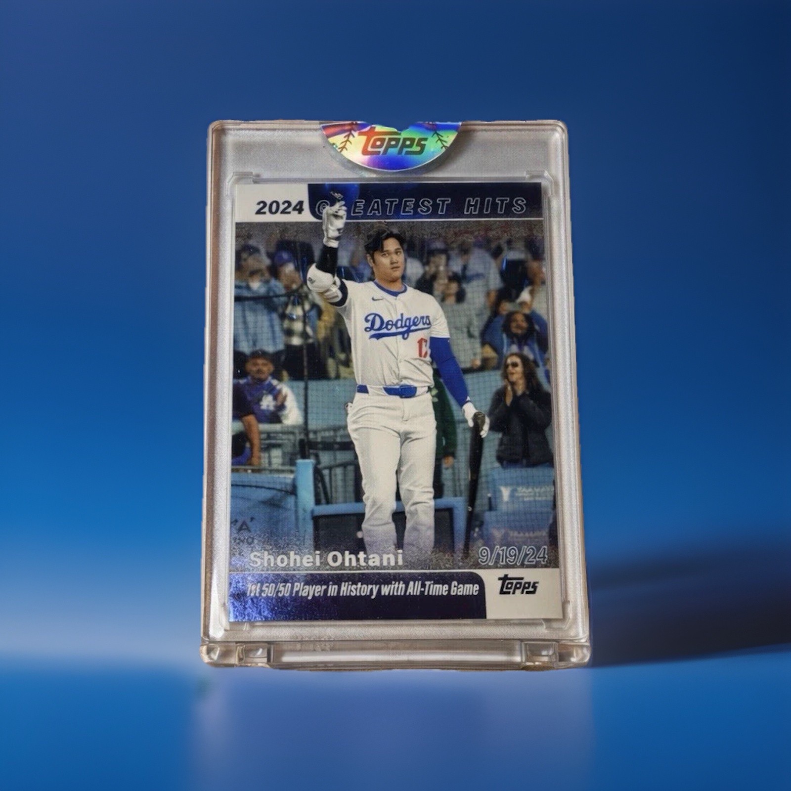 50/50 Shohei Ohtani RARE Refractor SSP Investment Card Dodgers 50/50 ENCASED