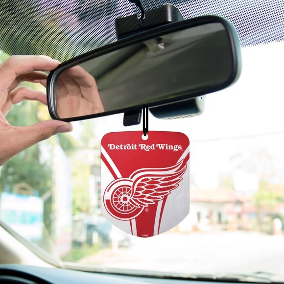 NEW 2pk NHL Detroit Red Wings Team Logo Paper Hanging Car Air Freshener Perfume