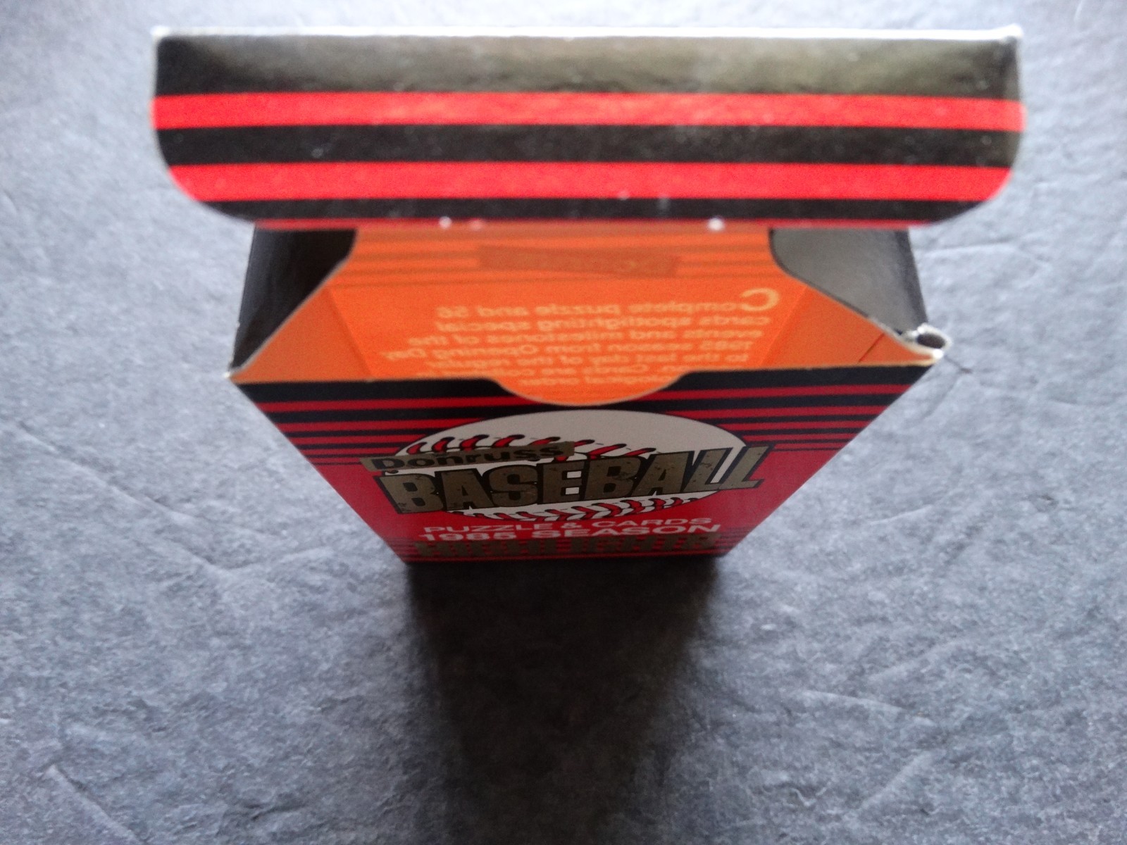 Empty 1985 Donruss Highlights Baseball Box No Cards