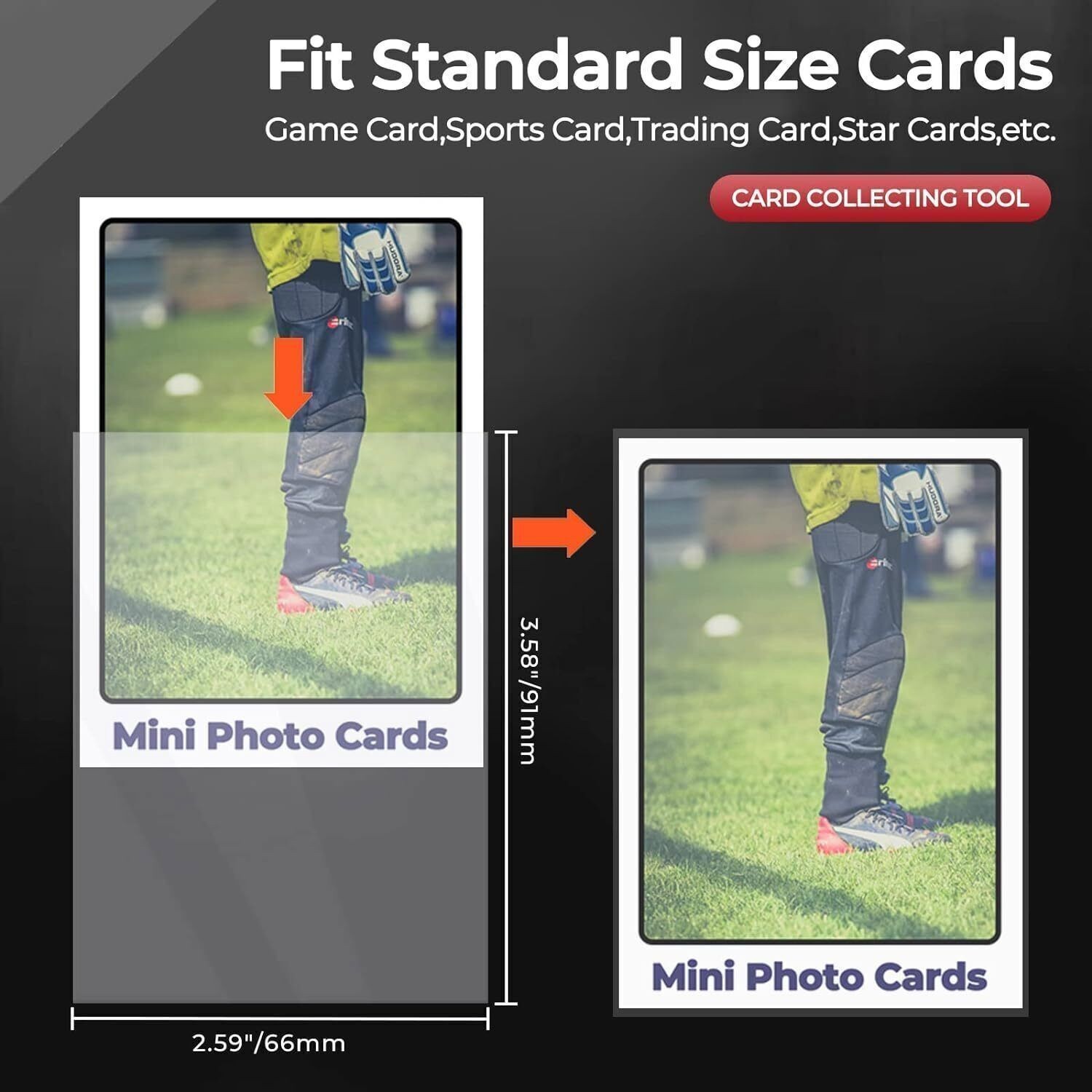 1000CT Standard 3×4 Toploaders & 1000pcs Sleeves 35pt Cards Holder 10*100Pack