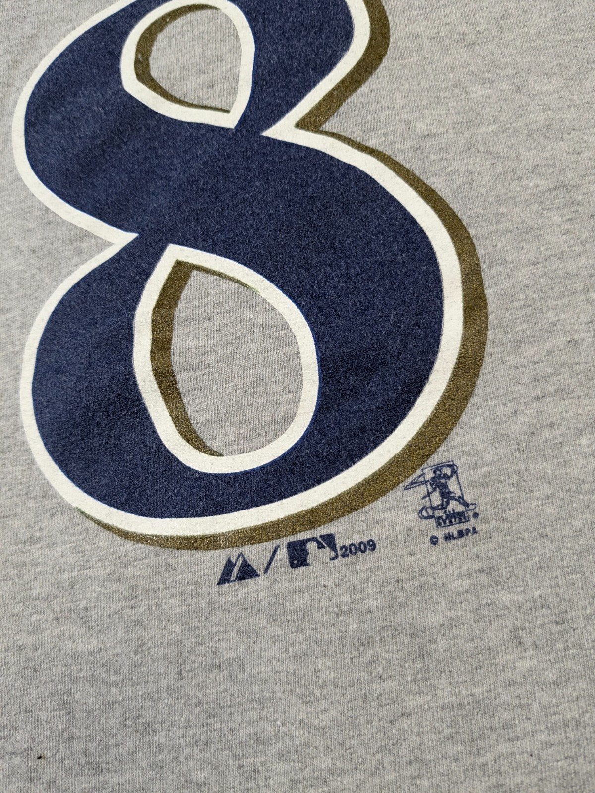 Milwaukee Brewers Jersey Shirt Mens 2XL Gray Majestic Y2K Ryan Braun MLB Retro
