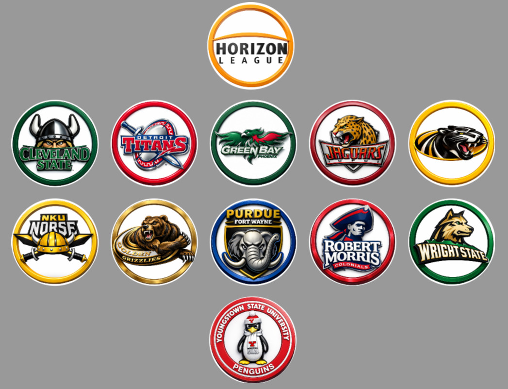Handmade D1 Collage Hoops Fan Standing 1″ Magnets Conference or All 364 teams