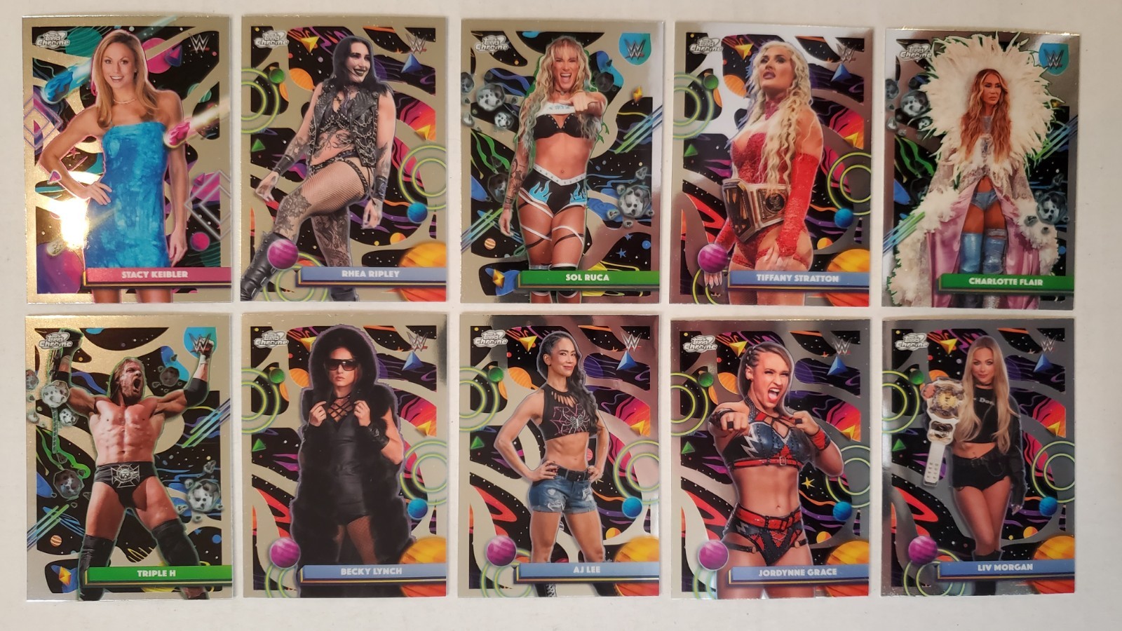 2026 Topps Cosmic Chrome WWE – BASE CARDS – Card #s 1-200 – U Pick