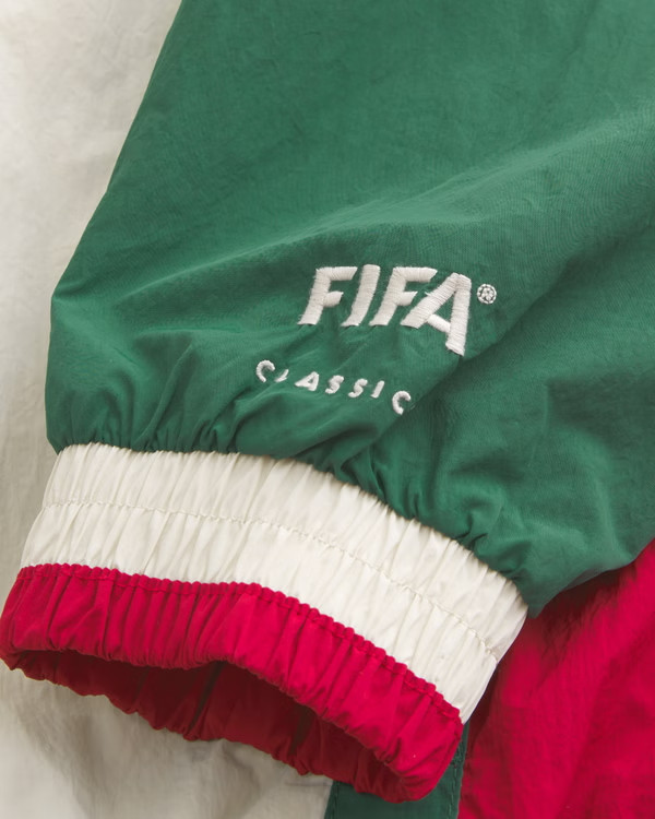 Hollister 1986 FIFA World Cup Mexico Jacket Full Zip Retro Windbreaker Small