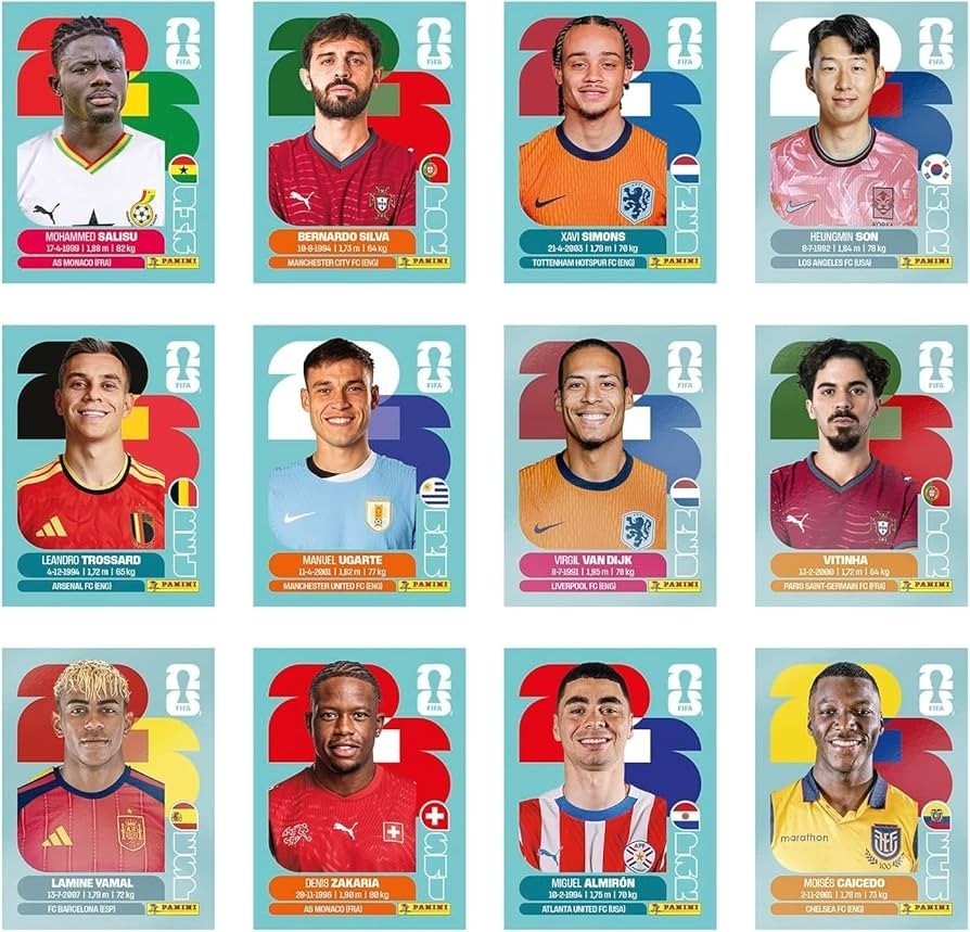 2026 Panini FIFA World Cup Stickers – YOU PICK – #FRA1 – #PAN20 – GROUP I J K L