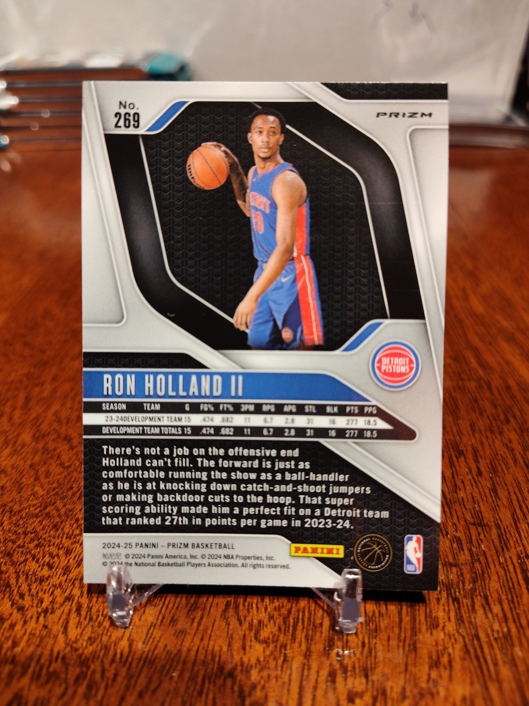 24-25 Prizm NBA Ron Halland I I Rookie Variation Silver Prizm Card No.269
