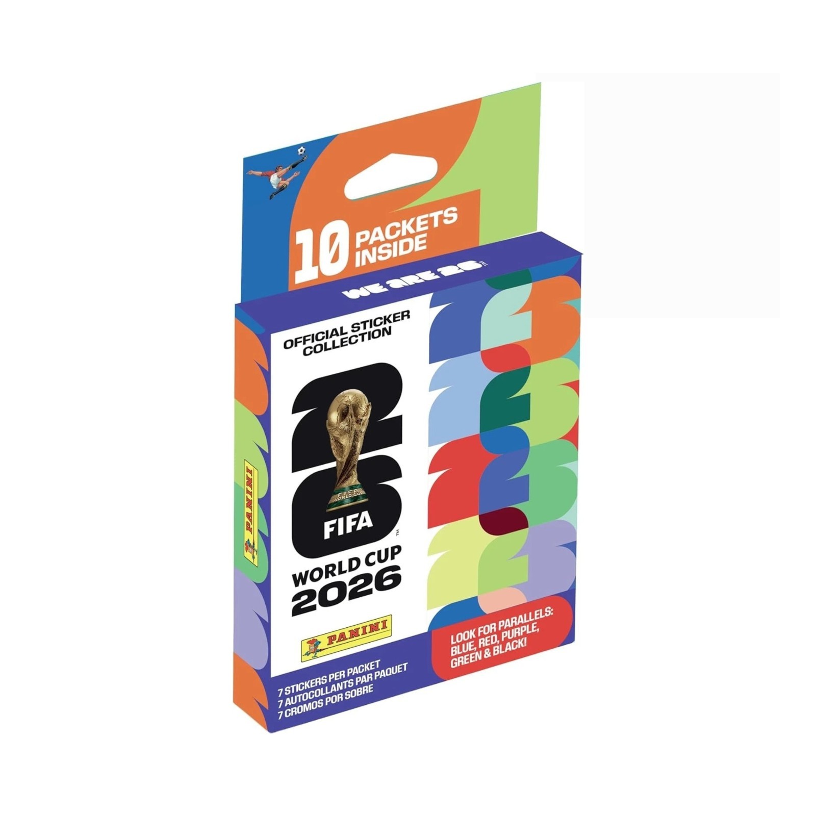 2026 Panini World Cup 10Ct Sticker Pk Hanger Box | 70 Stickers | Volume Discount