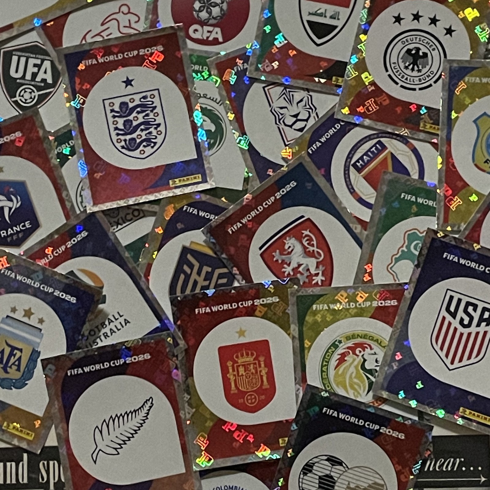2026 Panini FIFA World Cup Stickers -You Pick- Team Foil Crest / Logo Mint