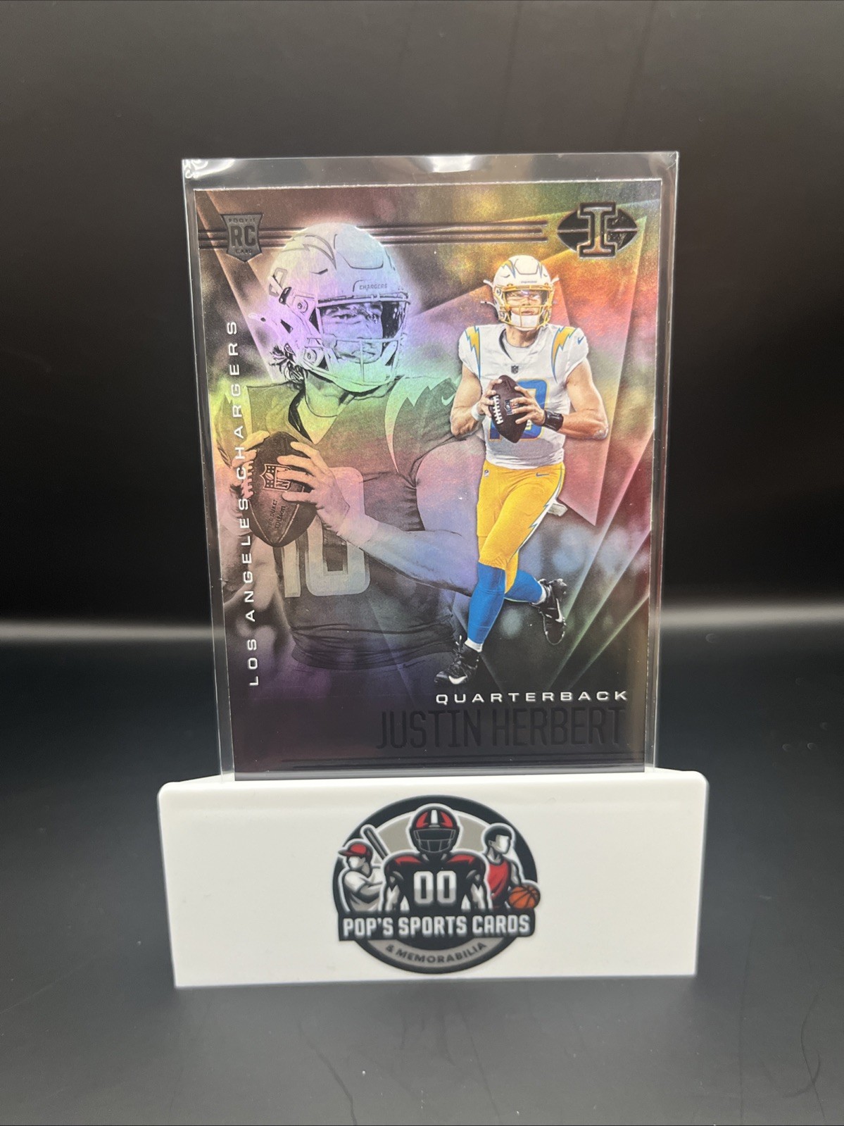 2020 Panini Illusions Justin Herbert #7 Rookie Los Angeles Chargers