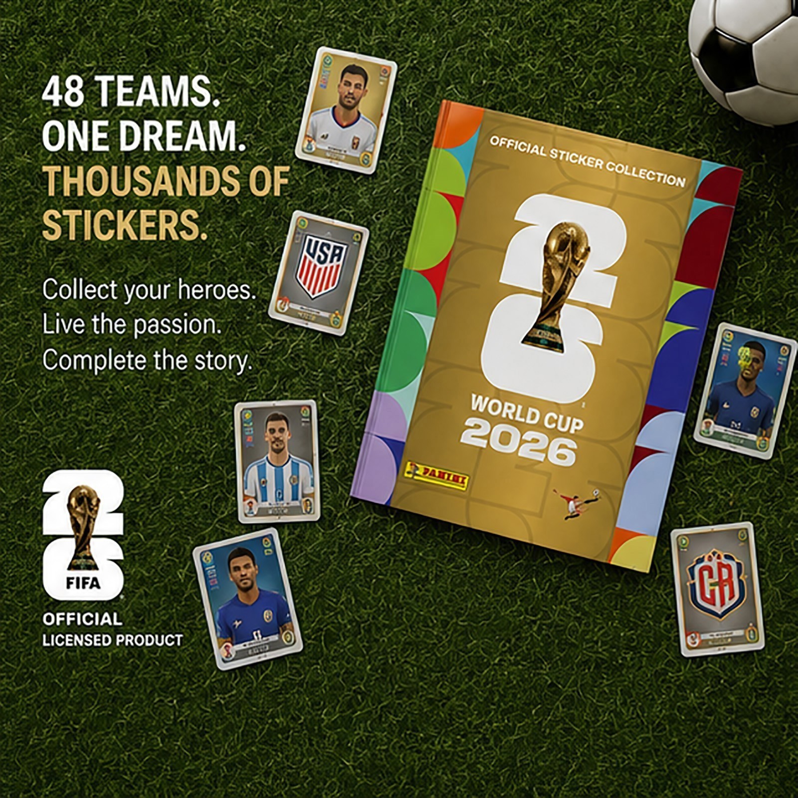 Panini FIFA World Cup 2026 Hard Cover Album Version SEALED! 【Collect A-E】