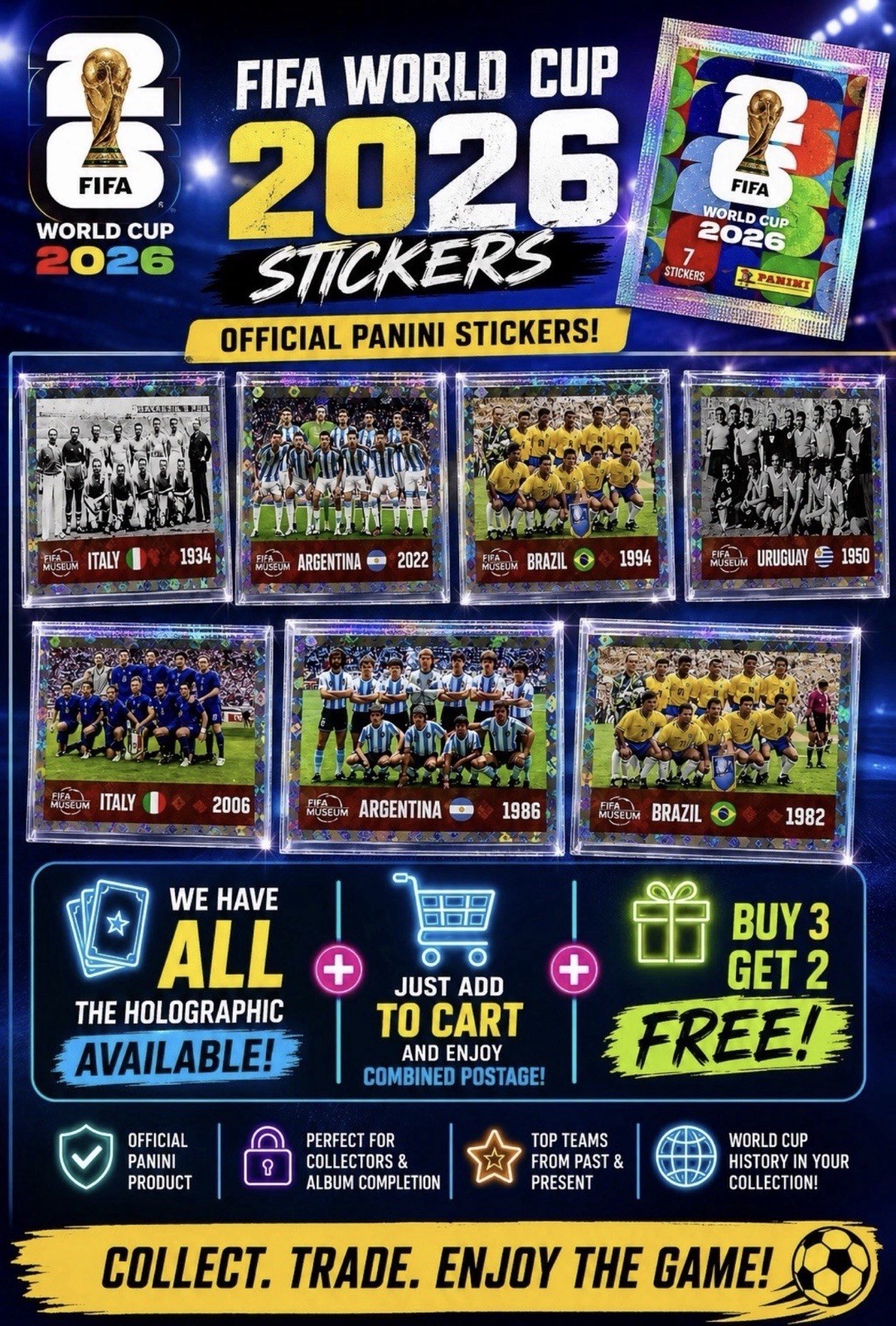 Norway Logo Foil Sticker NOR 1 FIFA World Cup 2026 Panini Holographic Rare