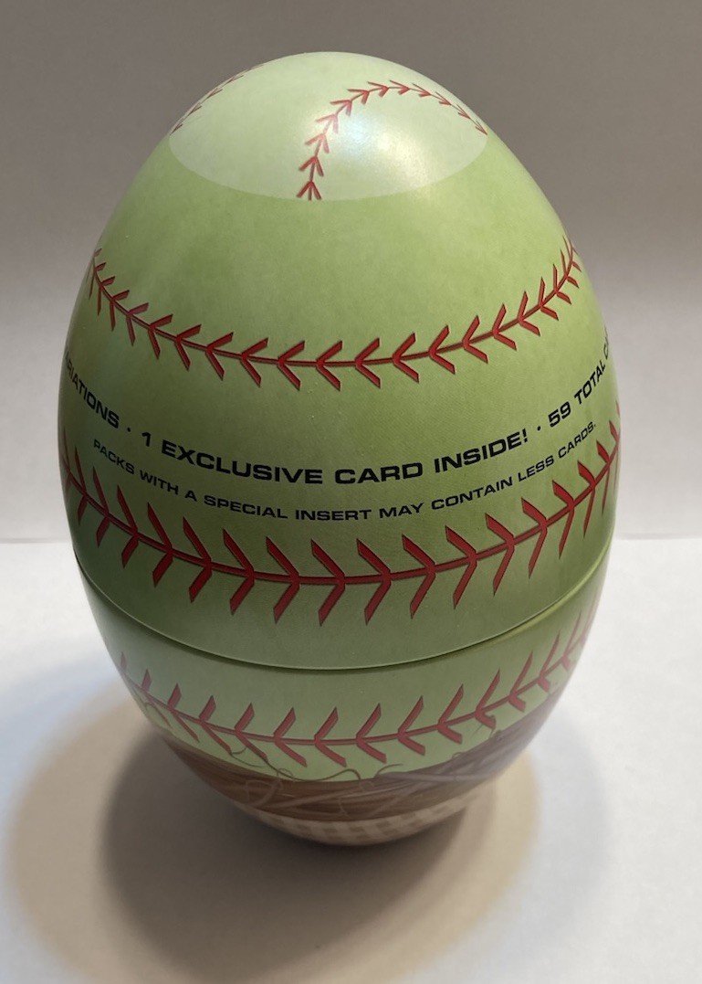 2026 Topps Series 1 Easter Egg Tin – EMPTY NO CARDS – Lime Green – baseball