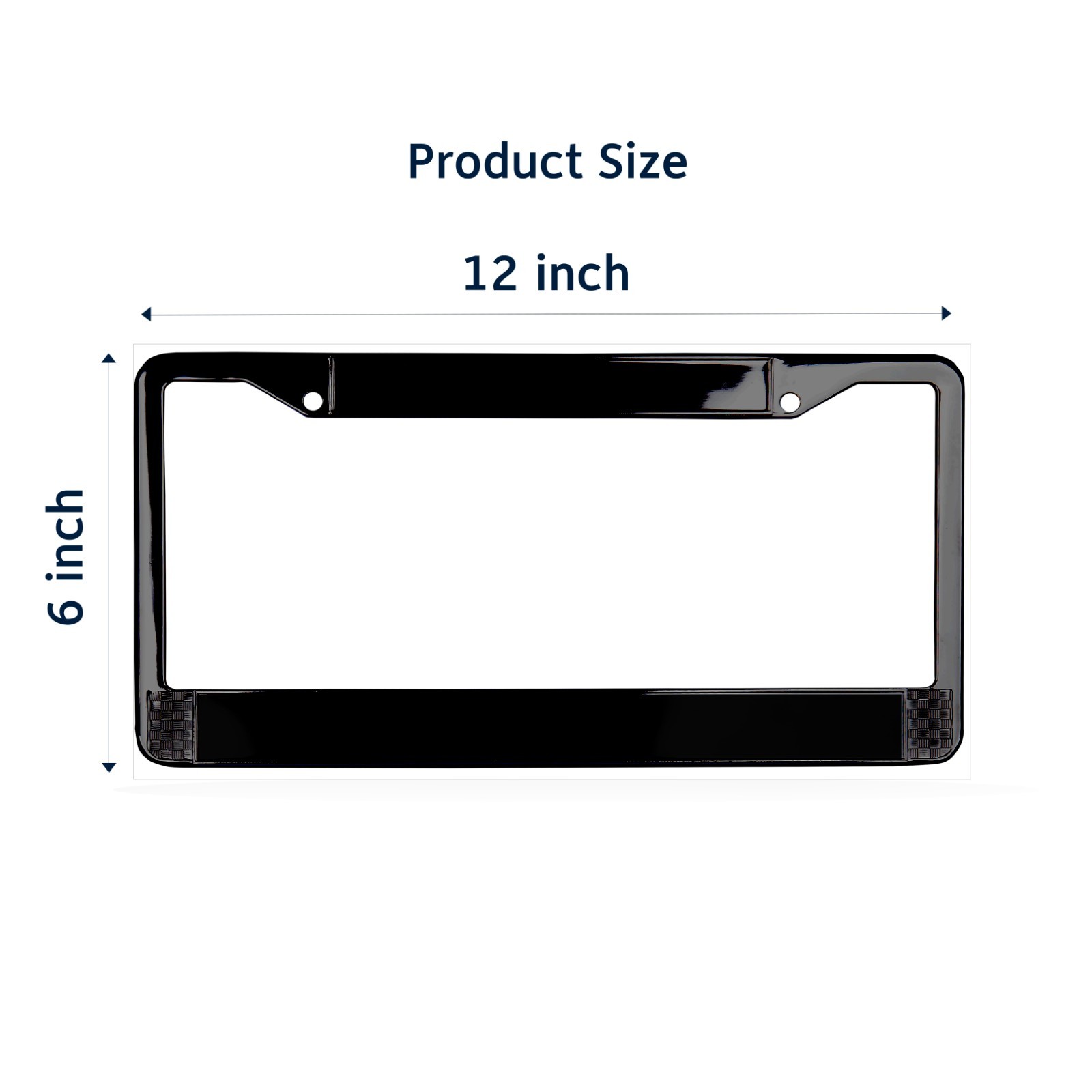 Cleveland Indians MLB 3D Fade Resistant 2-Hole Black Metal License Plate Frame