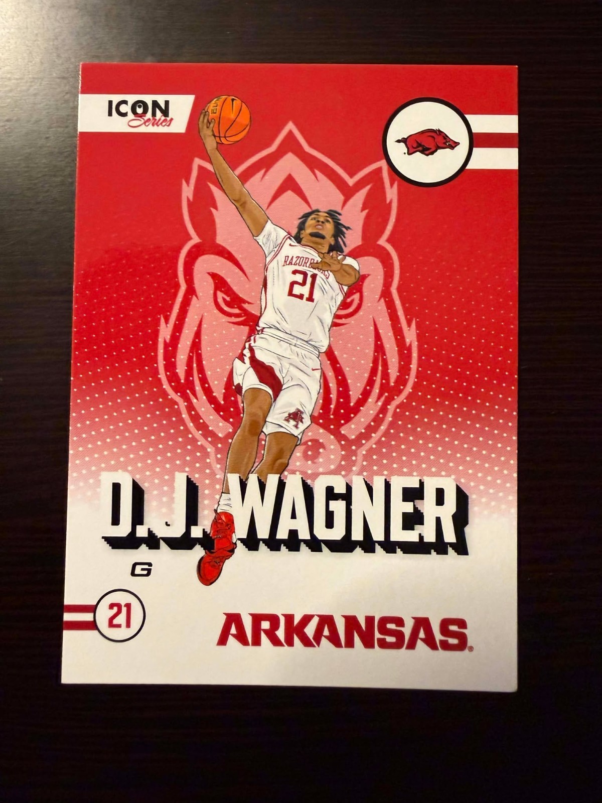 2024-25 ARKANSAS RAZORBACK MEN’S BASKETBALL ONIT ATHLETE TRADING CARDS