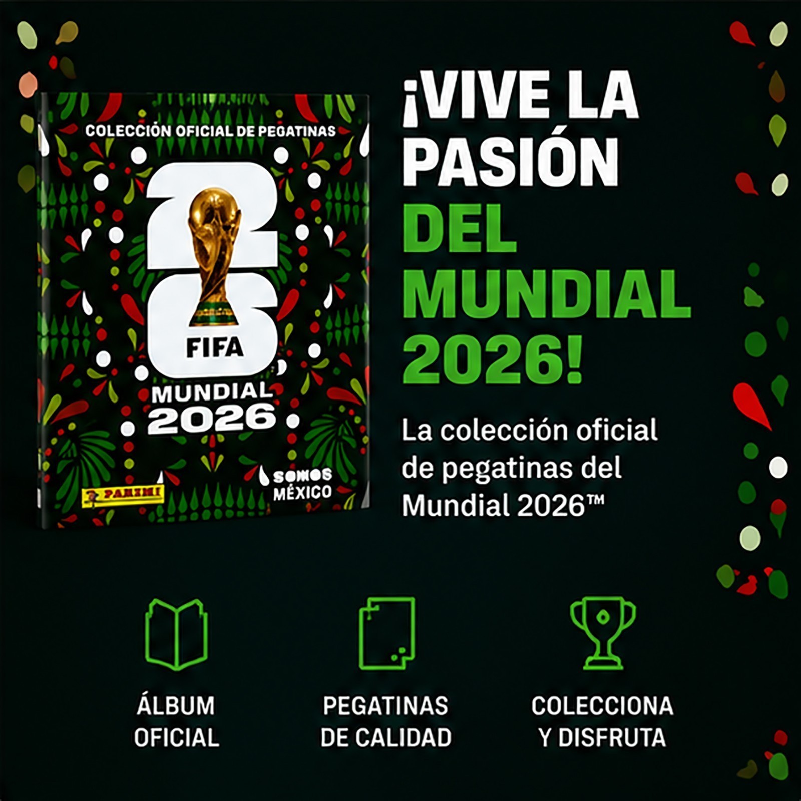 Panini FIFA World Cup 2026 Hard Cover Album Mexico Edition Sealed New
