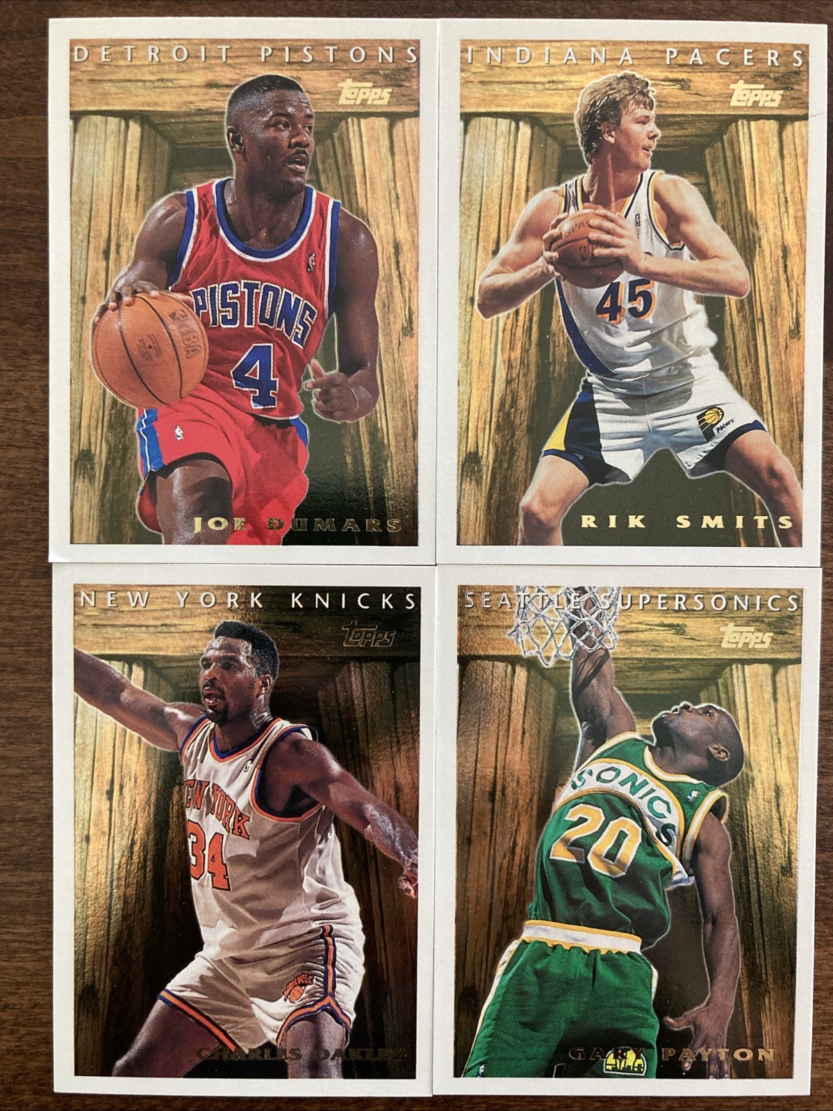 1995-1996 Topps Basketball – PAN FOR GOLD – Lot of 4 Different Cards -See Photos