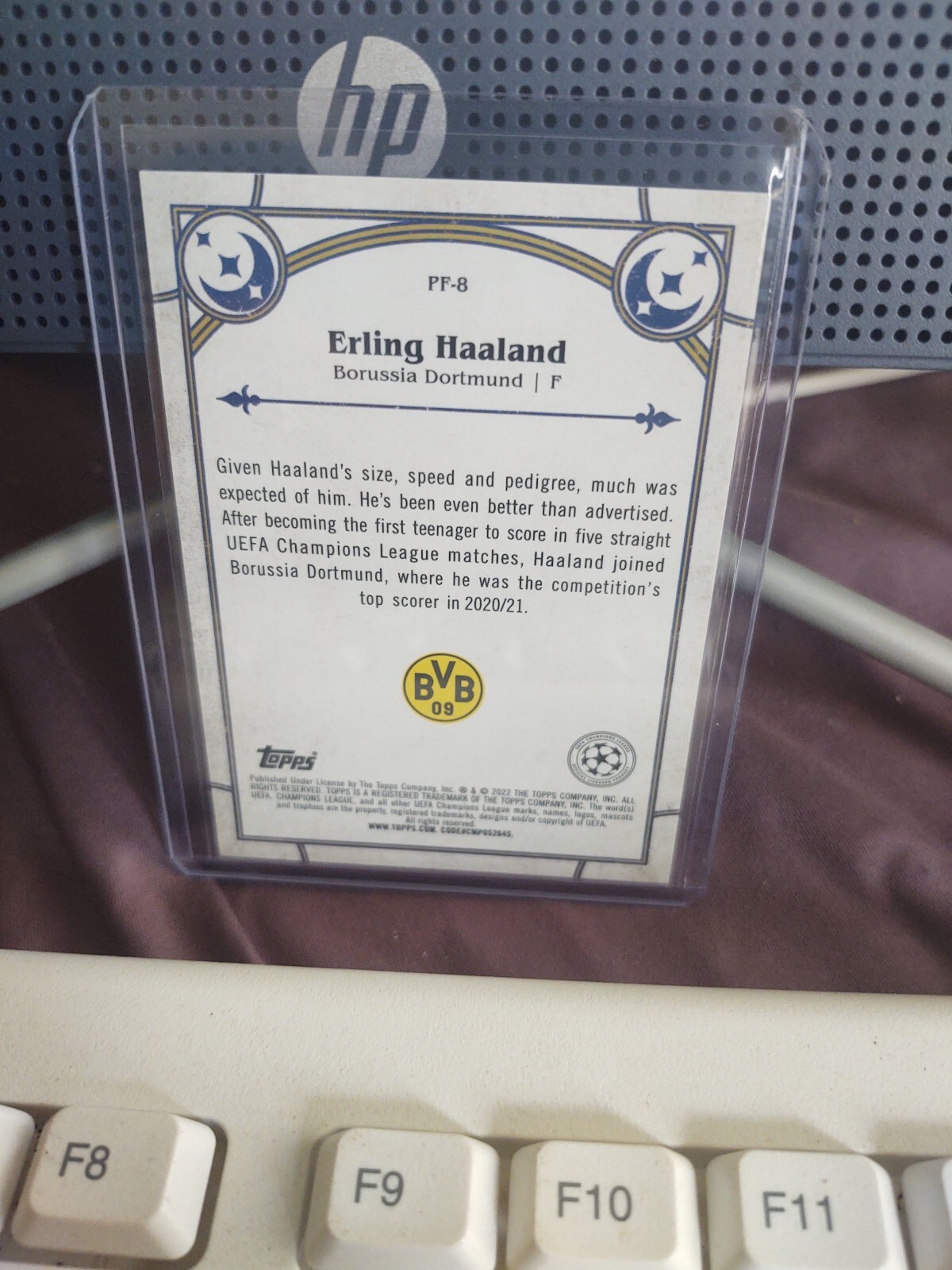 2021-22 Topps Merlin UEFA Champions Leauge Erling Haaland Prophecy Fufilled