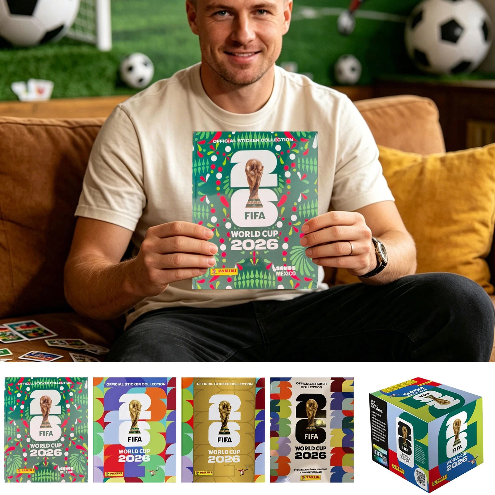 Panini FIFA World Cup 2026 Hard Cover Album Version SEALED! 【Collect A-E】