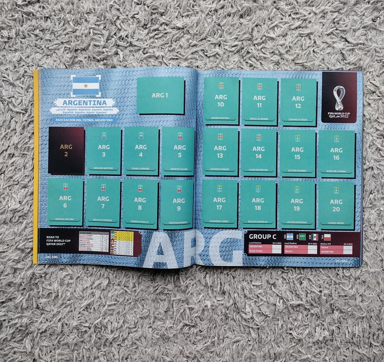 Empty album football FIFA WC World cup QATAR 2022 Panini
