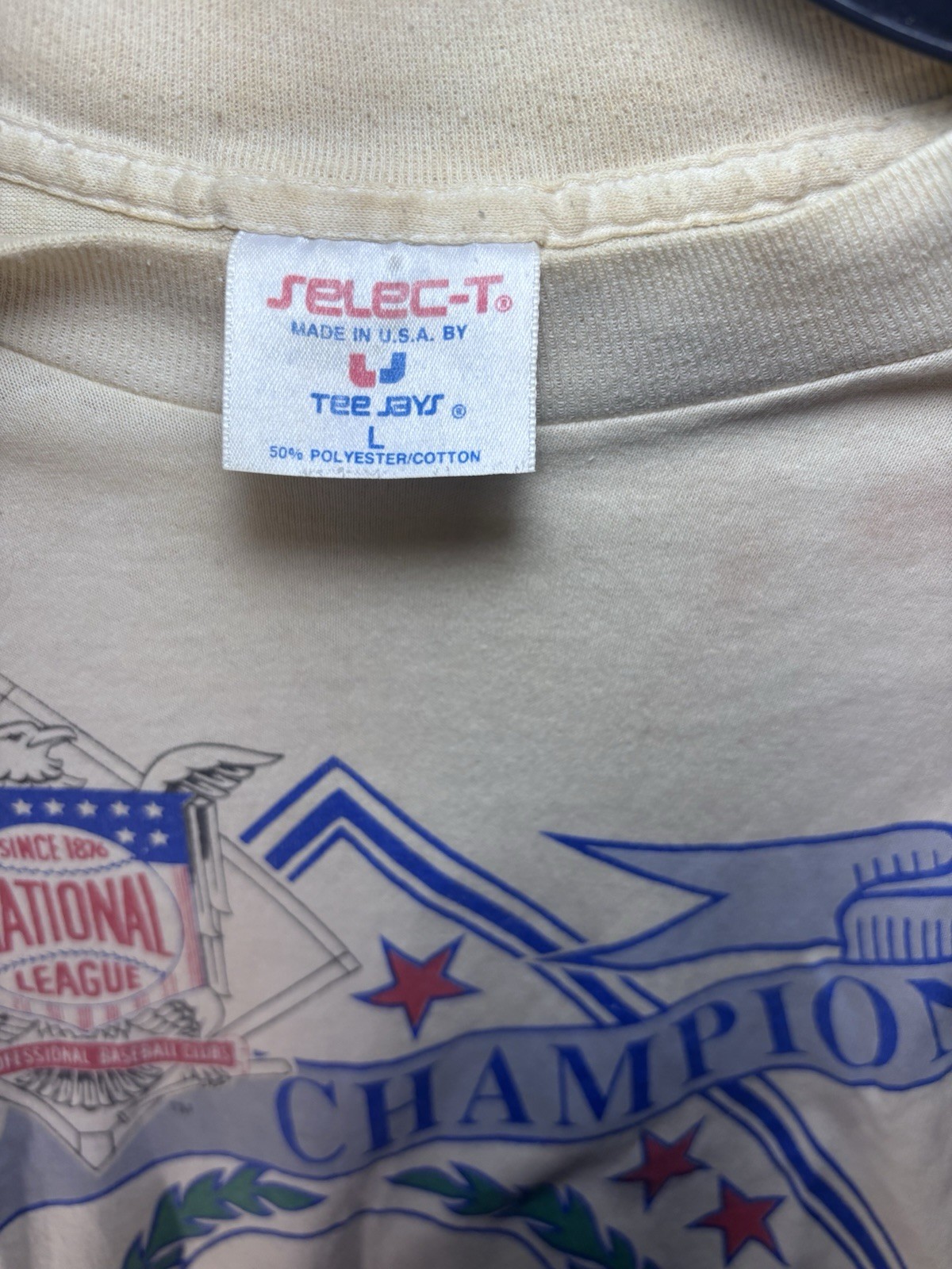 VTG 1988 LA Dodgers World Series Champions T-Shirt Large Tee Jays Single Stitch