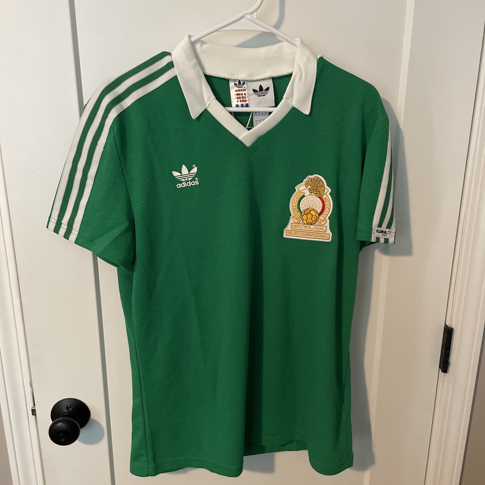 Mexico Adidas Home 1986 World Cup Size Large 2026 World Cup Hugo Sanchez Retro
