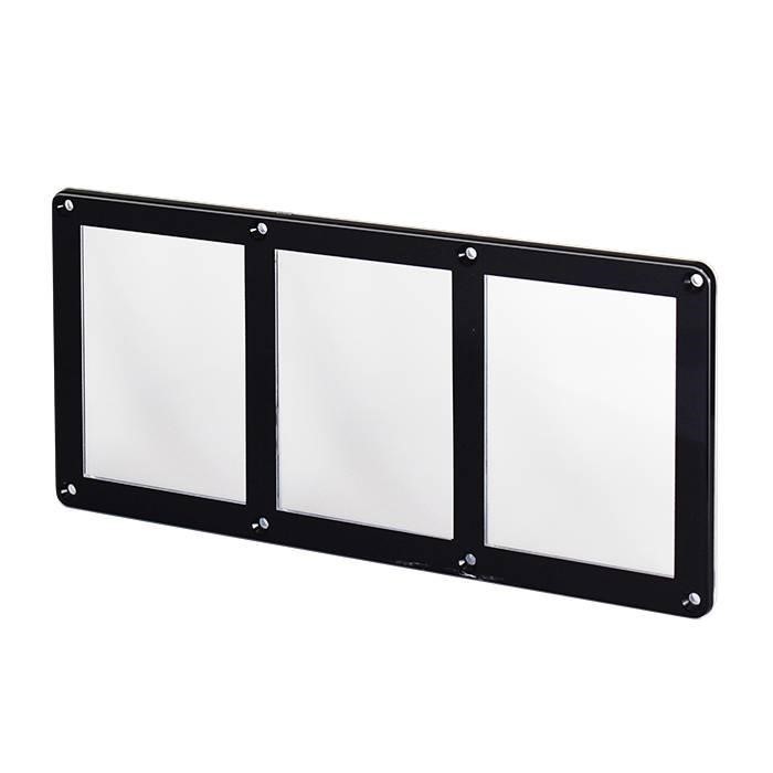 35pt Triple Screwdown Card Holder Black Border Recessed TCG Sports Display Case