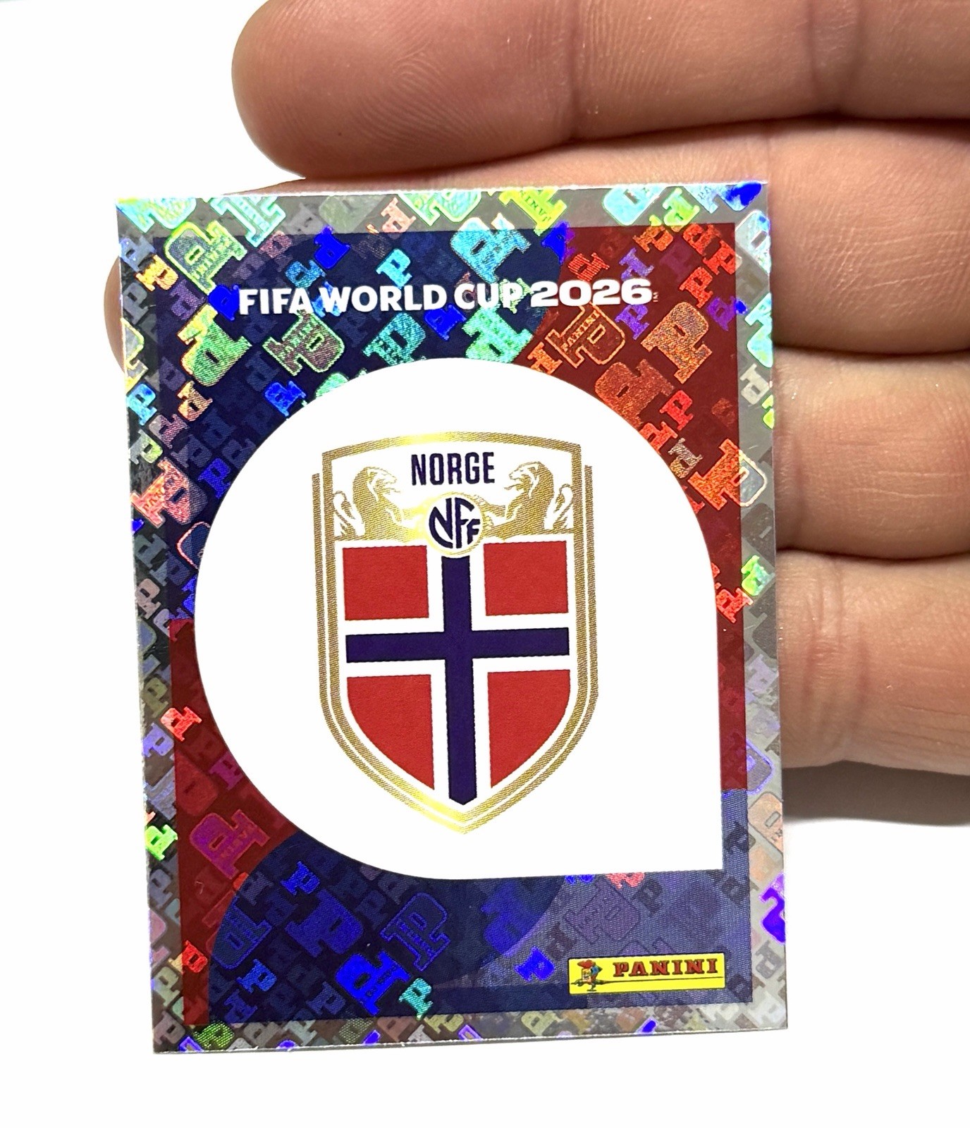 Norway Logo Foil Sticker NOR 1 FIFA World Cup 2026 Panini Holographic Rare