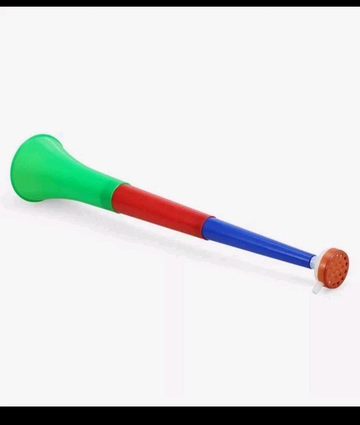 Vuvuzela Stadium Horn, 1 Pack Multi Color 24 Inch Collapsible Soccer Horn Random
